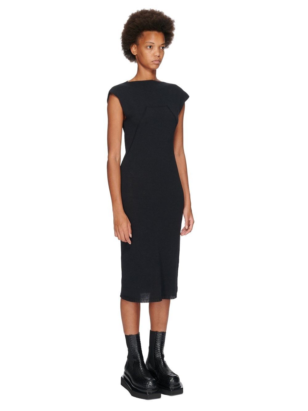 Rick Owens Rick Owens Edfu Cap-sleeve Knitted Midi Hot Pink Dress Size M / US 6-8 / IT 42-44 - 2 Thumbnail