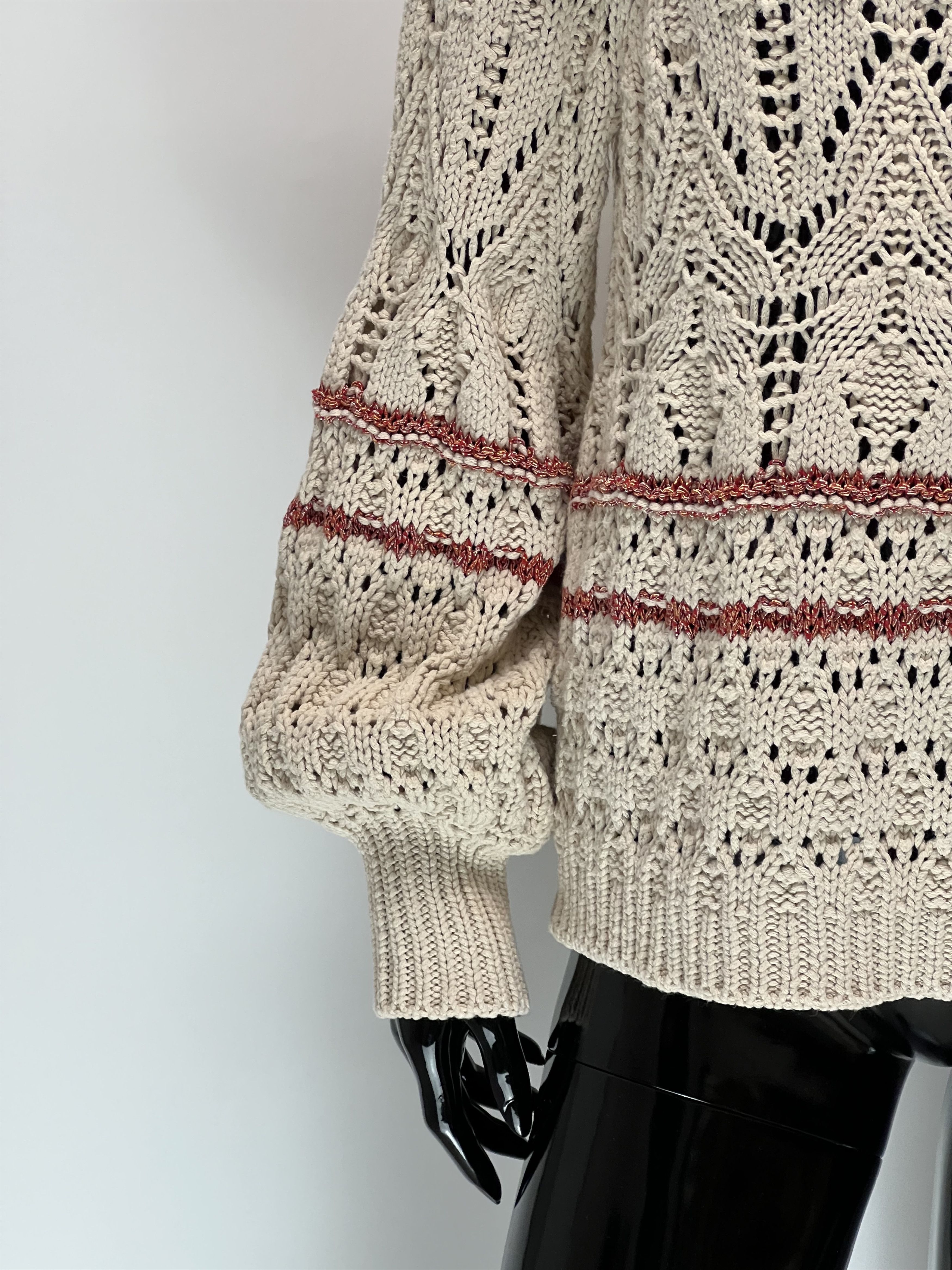 Sezane Sezane Knitted Sweater With Ruffles Size M Made in Italy Size M / US 6-8 / IT 42-44 - 7 Thumbnail