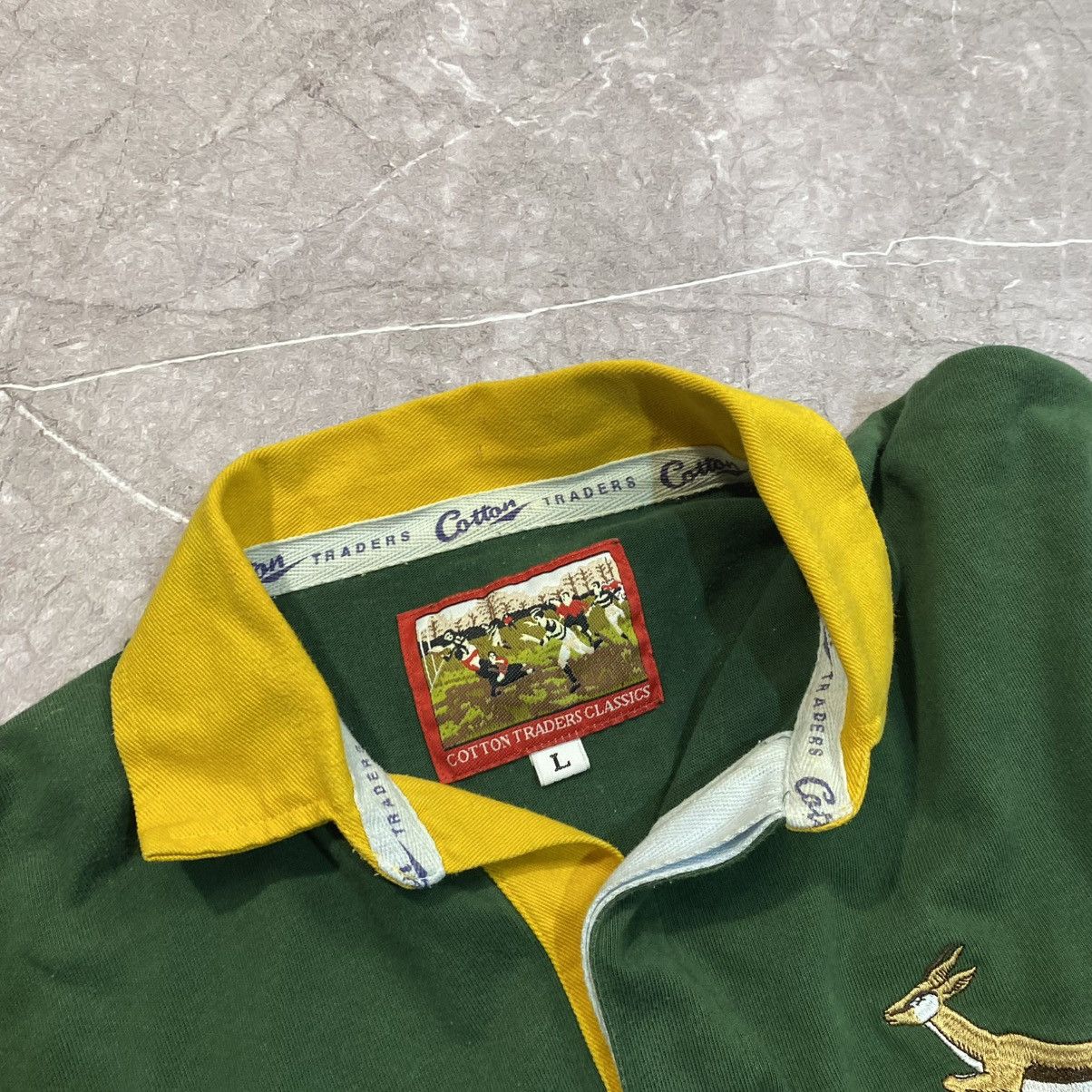 Cotton Traders × Vintage VINTAGE COTTON TRADERS SOUTH AFRICA RUGBY JERSEY 90s Size US L / EU 52-54 / 3 - 7 Thumbnail