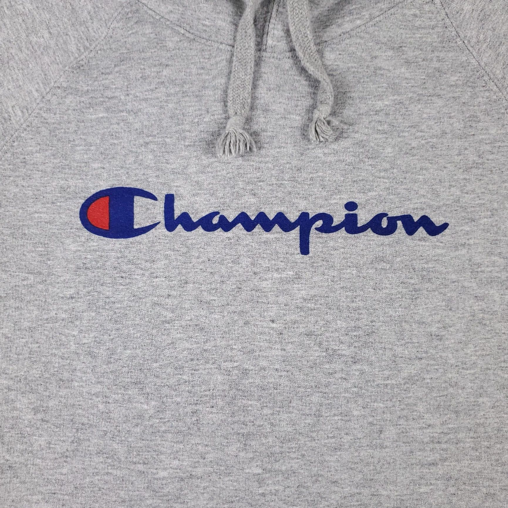 Champion VINTAGE Champion Hoodie Womens Large Gray Pullover Sweatshirt Casual All Seasons Logo Size L / US 10 / IT 46 - 2 Thumbnail