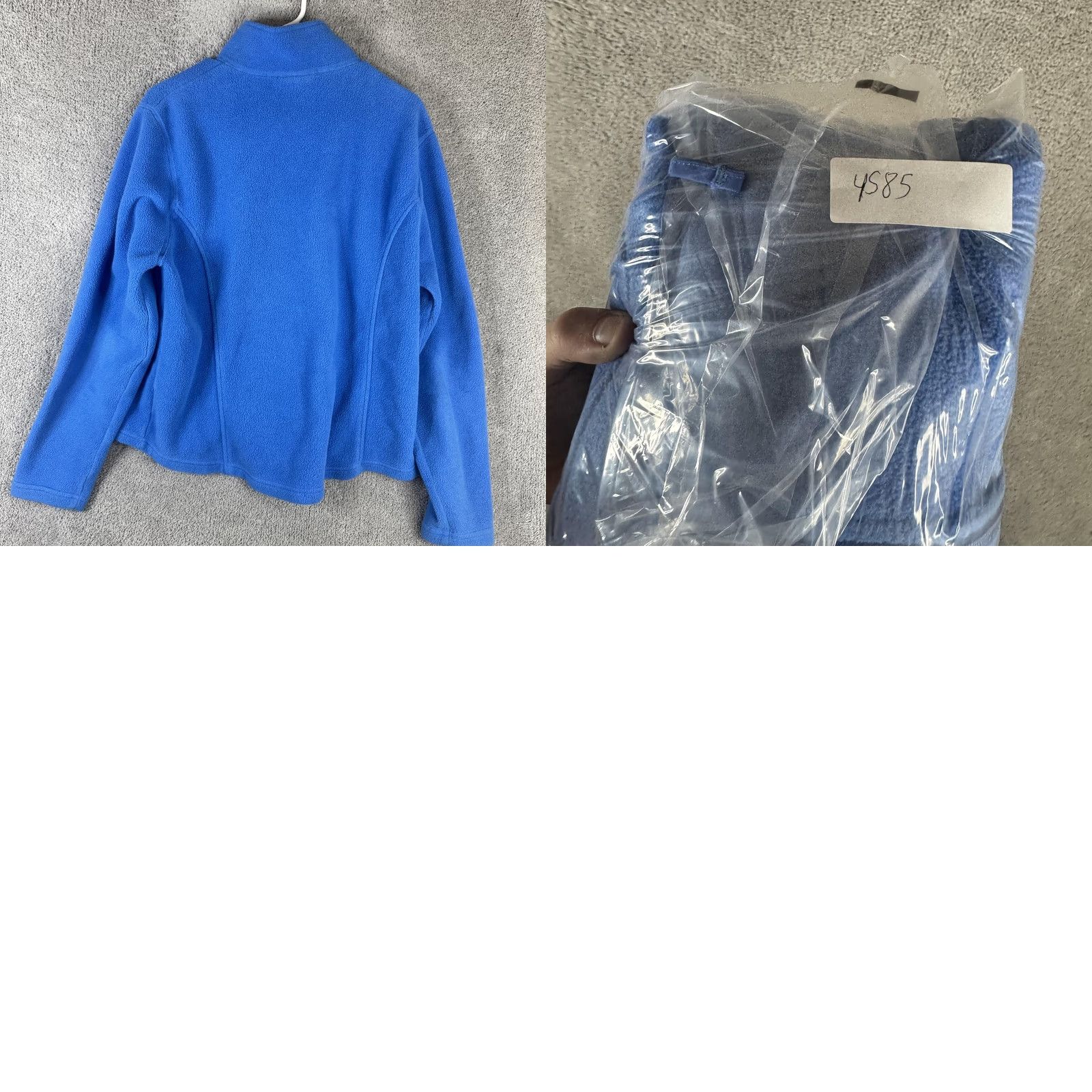 Vintage L.L.Bean Fleece Jacket Womens Large Blue Full Zip Pockets Lightweight Casual Outdoor Size L / US 10 / IT 46 - 9 Thumbnail