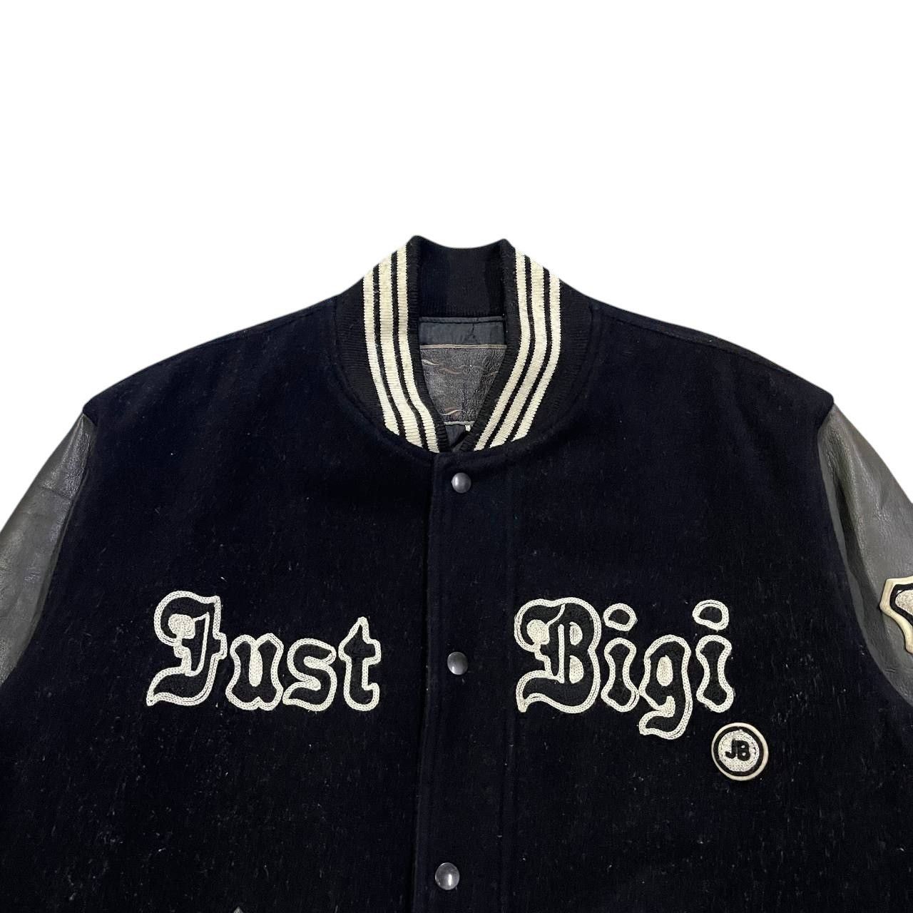 BIGI Vintage Just Bigi Wool Leather Varsity Jacket Size US L / EU 52-54 / 3 - 2 Thumbnail