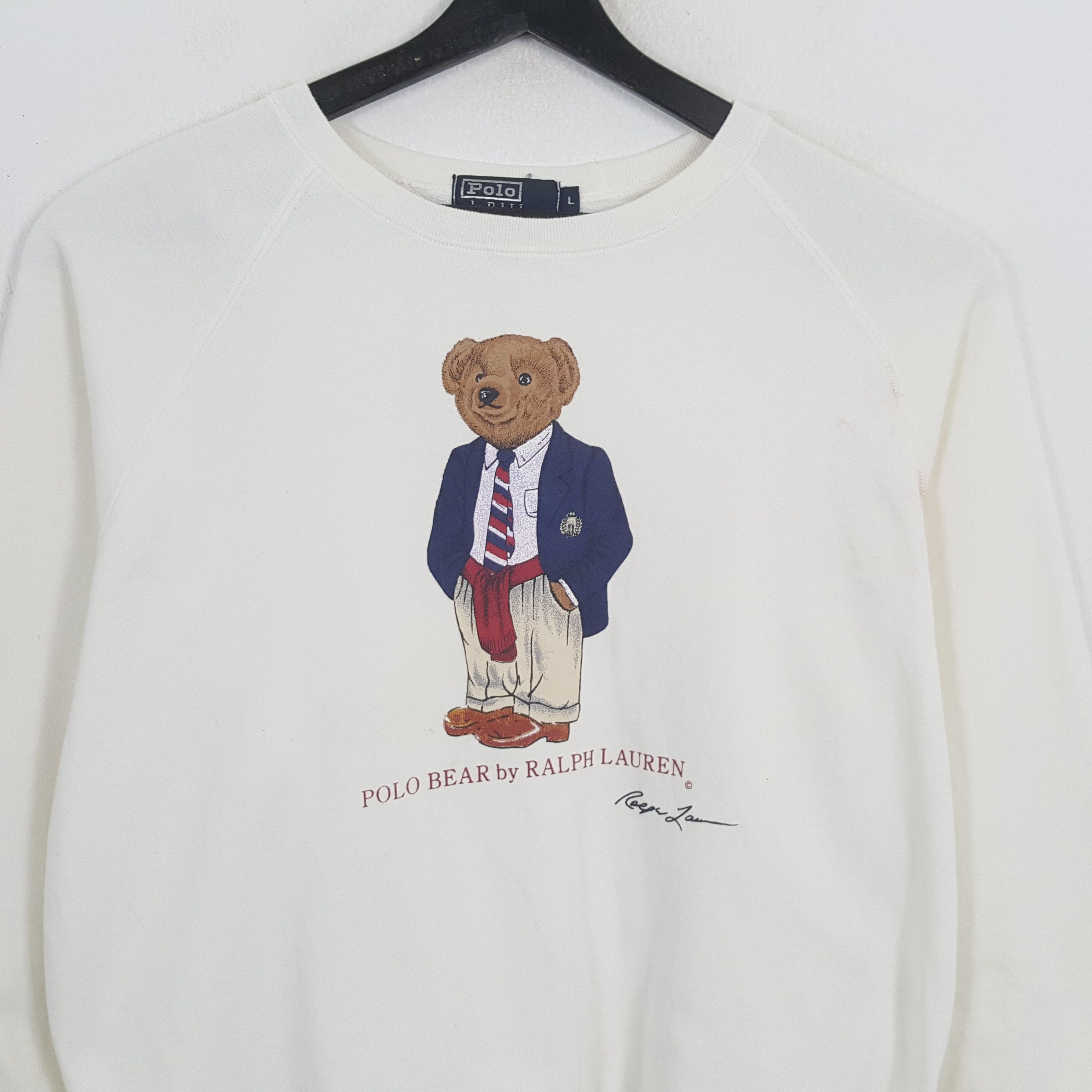 Polo Ralph Lauren × Vintage POLO BEAR by RALPH LAUREN Fashion Brand Style Sweatshirt Size US L / EU 52-54 / 3 - 2 Thumbnail