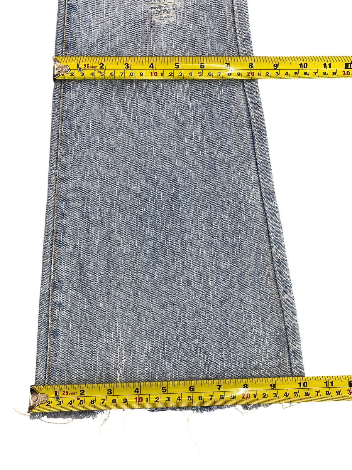 Japanese Brand Japanese Brand Light Wash Distressed Style Flare Jeans Size US 27 - 9 Thumbnail