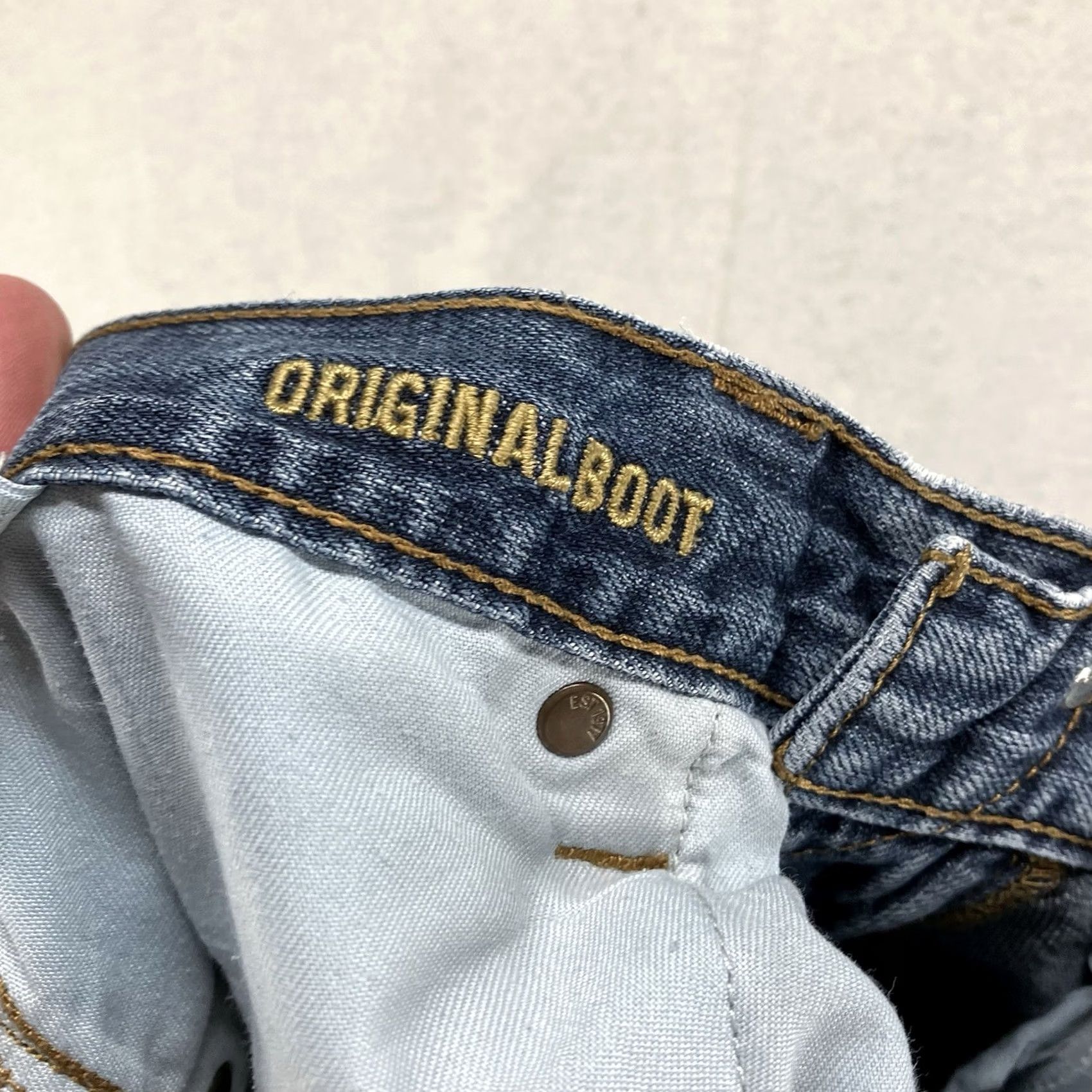 American Eagle Outfitters American Eagle Jeans Mens 33x30 Boot Cut Casual Workwear y2k Blue Denim Size US 33 - 4 Thumbnail