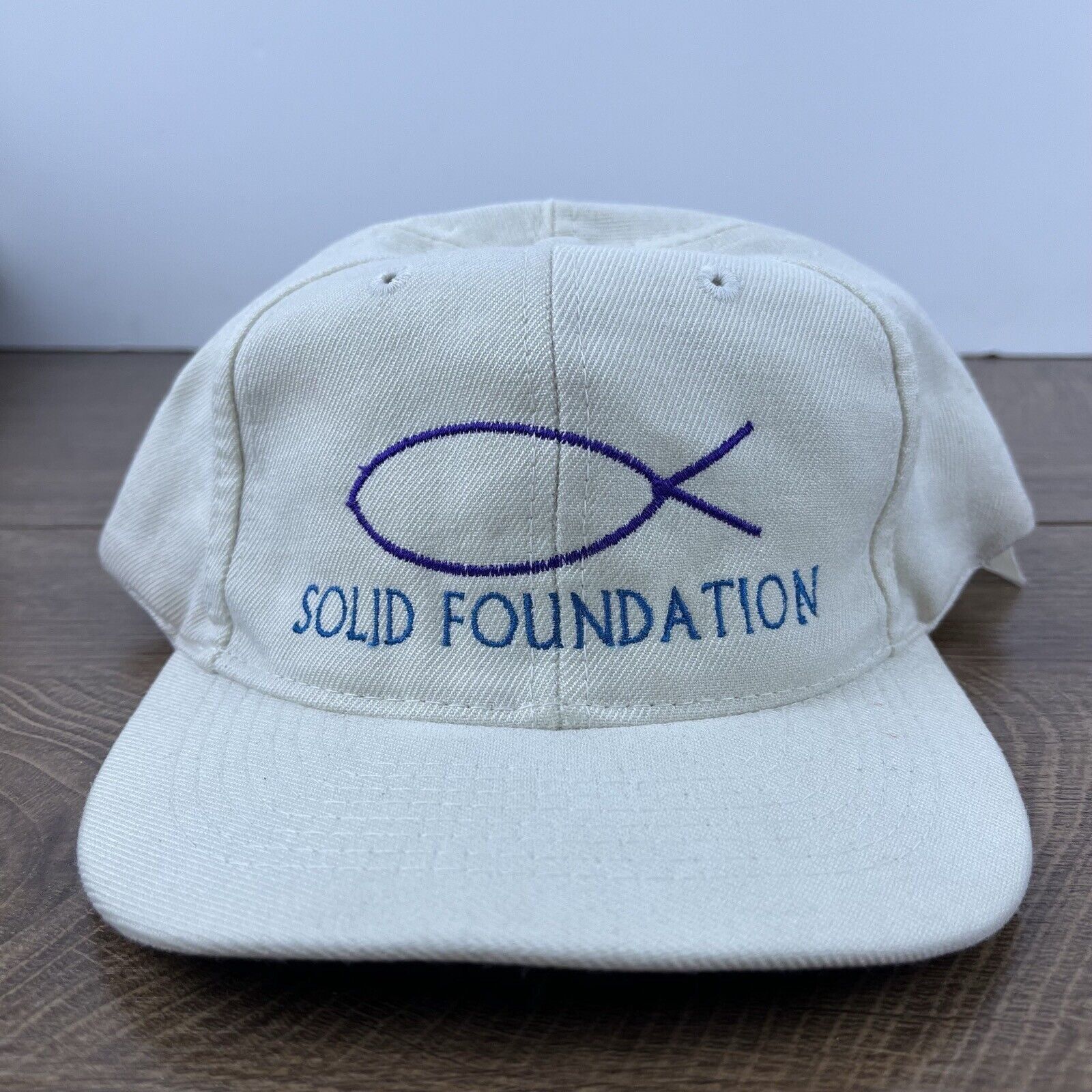 Other Solid Foundation Hat Snapback Hat White Hat Adjustable White Size ONE SIZE - 2 Thumbnail