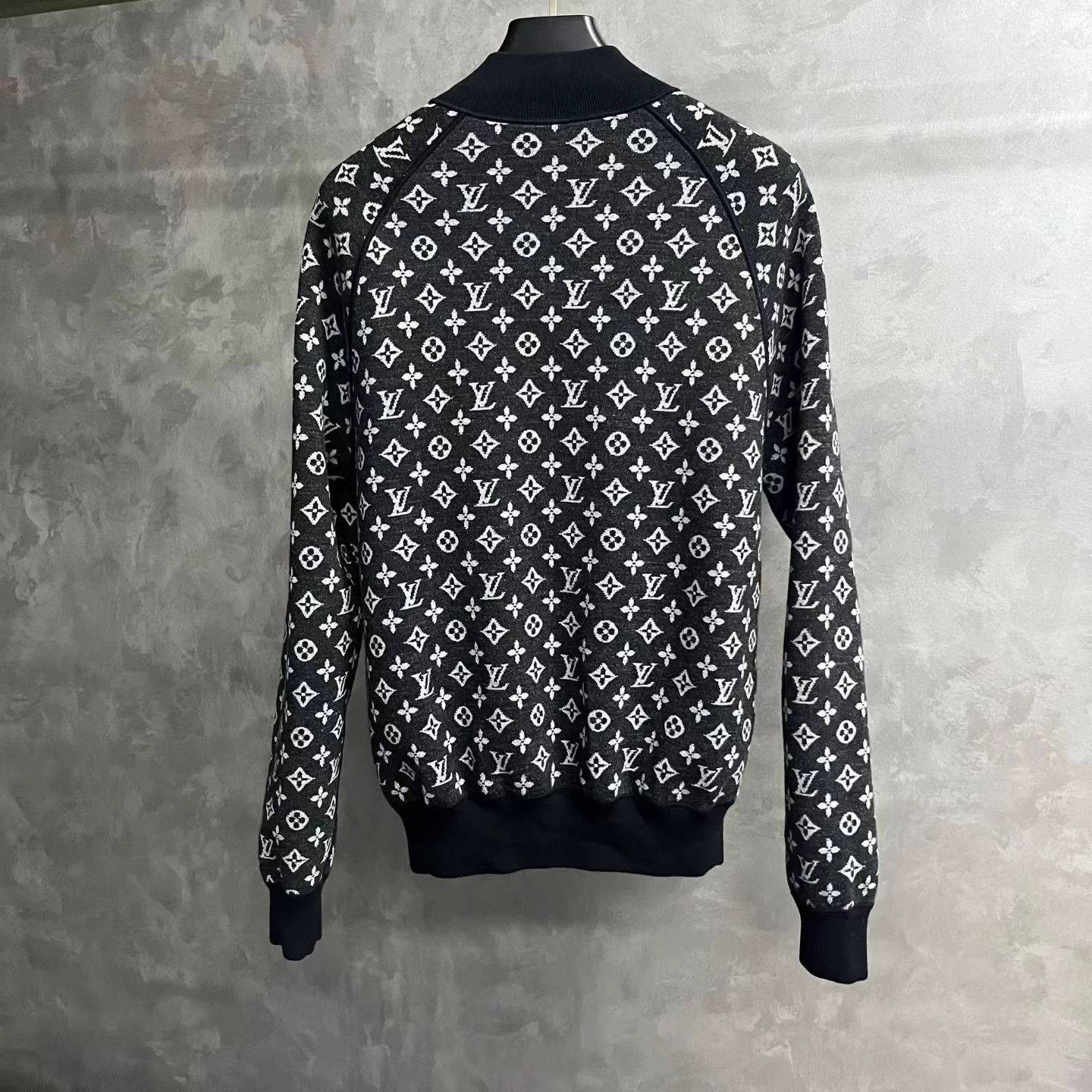 Louis Vuitton LV Black AOP Baseball Jacket L Size L / US 10 / IT 46 - 2 Thumbnail