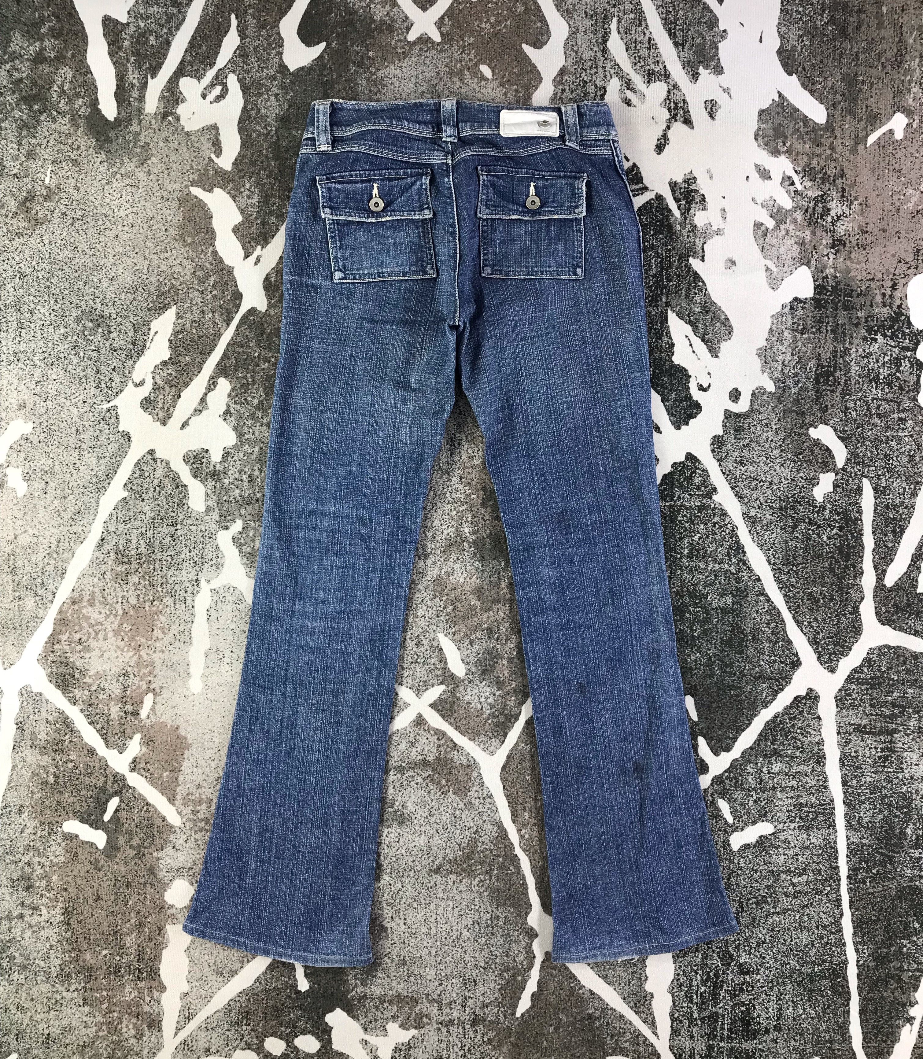 Japanese Brand Brappers Bush Pants Jeans Flare denim KJ1520 Size 29" - 2 Thumbnail