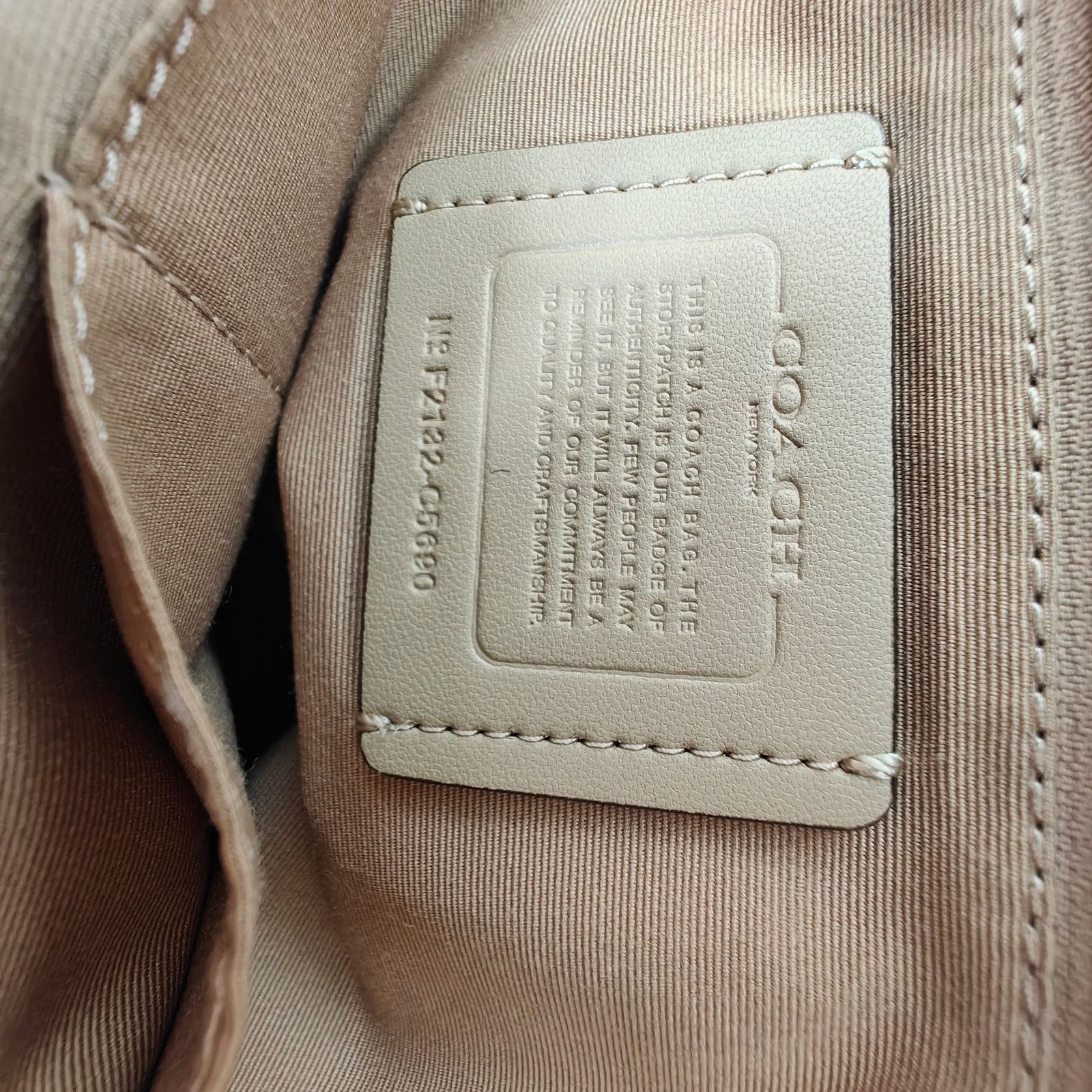 Coach Coach Pebbled Leather Zip-Top Tote –Off-White, Gold Hardware Size ONE SIZE - 5 Thumbnail