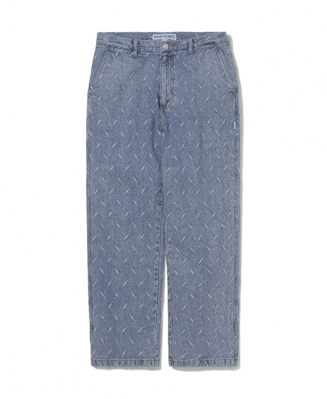 Designer × Uniform Bridge YESEYESEE Net Denim Pant Blue Size US 35 - 8 Thumbnail