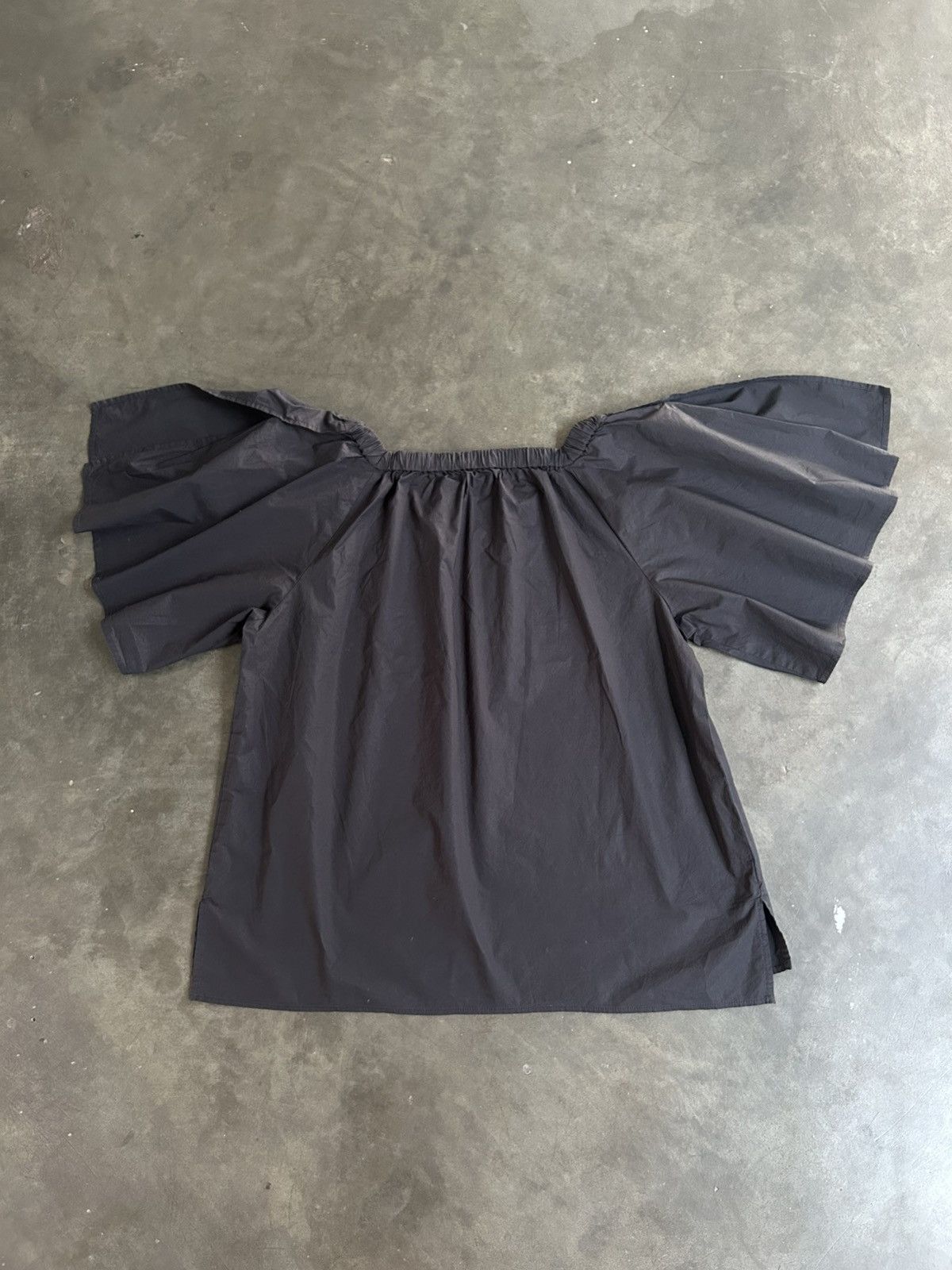 Japanese Brand Vintage Y2k Cute Baby Doll Puff Sleeve Black Top Size M / US 6-8 / IT 42-44 - 4 Thumbnail
