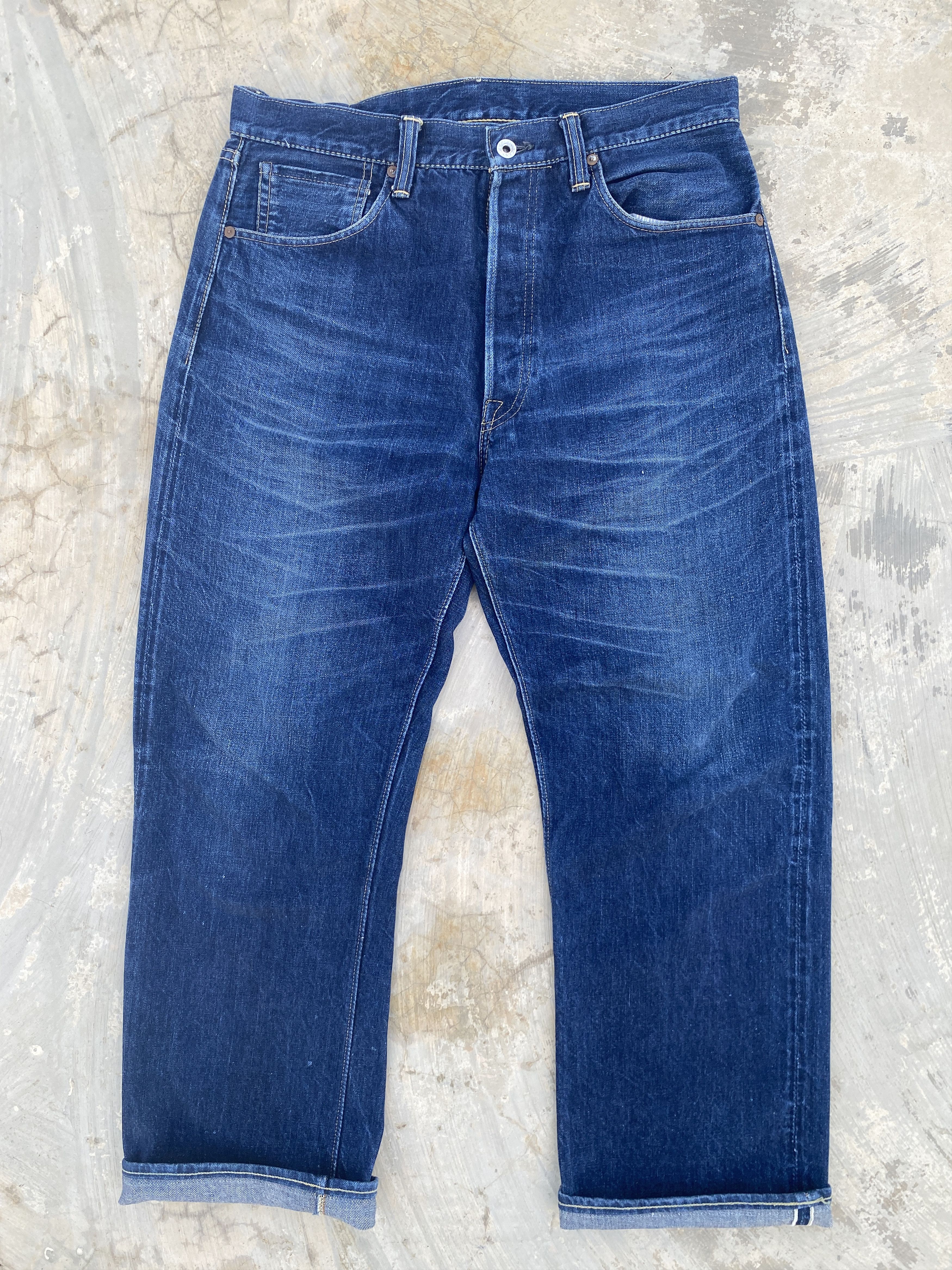 image of Warehouse 40S Ww2 Replica Selvedge Denim in Indigo, Men's (Size 34)