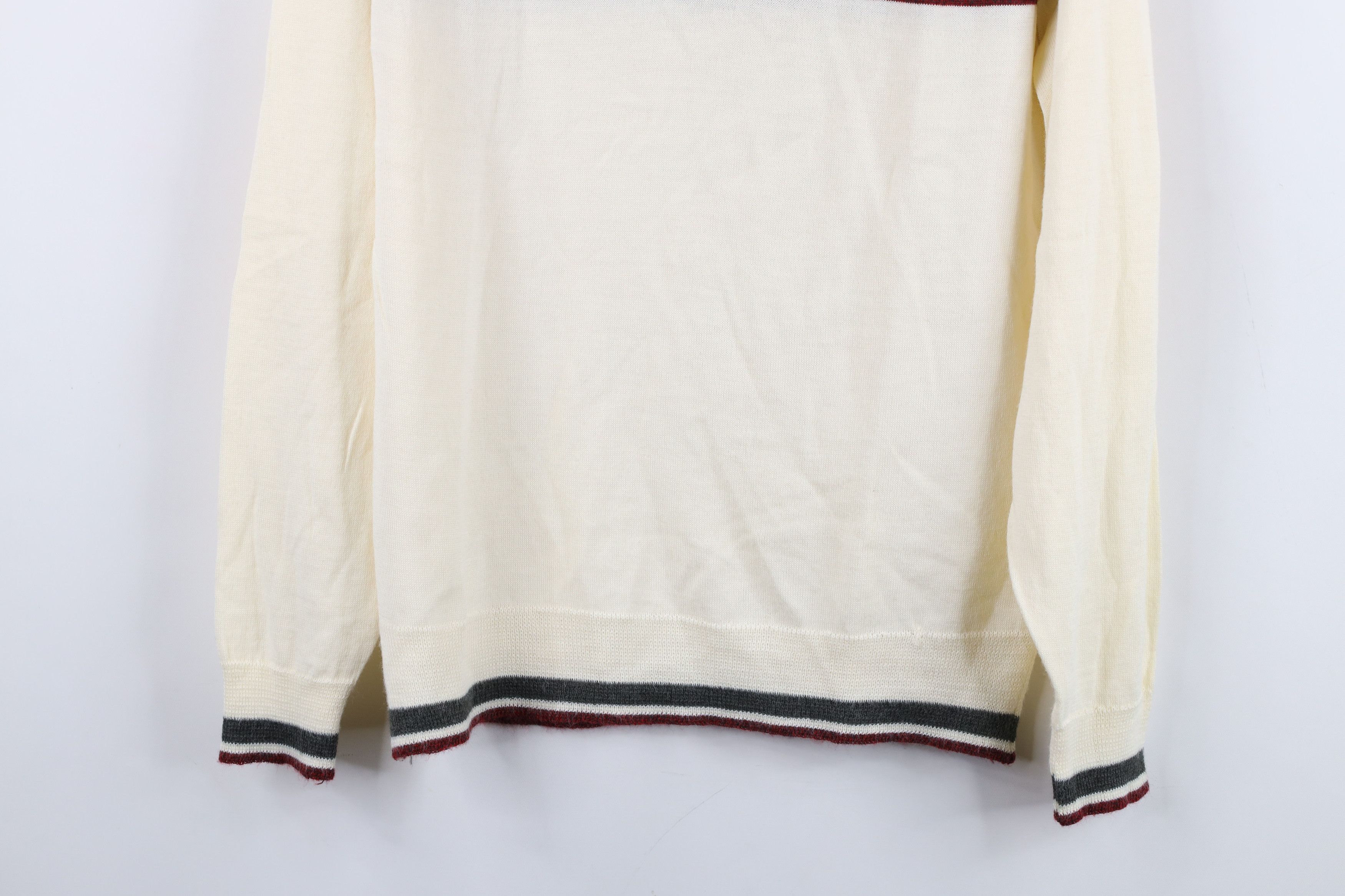 Vintage Vintage 70s Streetwear Block Knit Collared Polo Sweater USA Size US M / EU 48-50 / 2 - 3 Thumbnail