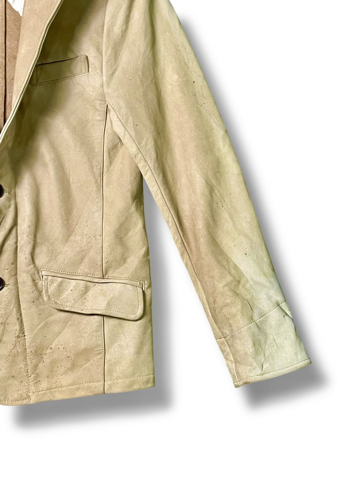 Japanese Brand × Vintage Japanese Brand Shama Leather Suede Coat (48) Size US XS / EU 42 / 0 - 6 Thumbnail