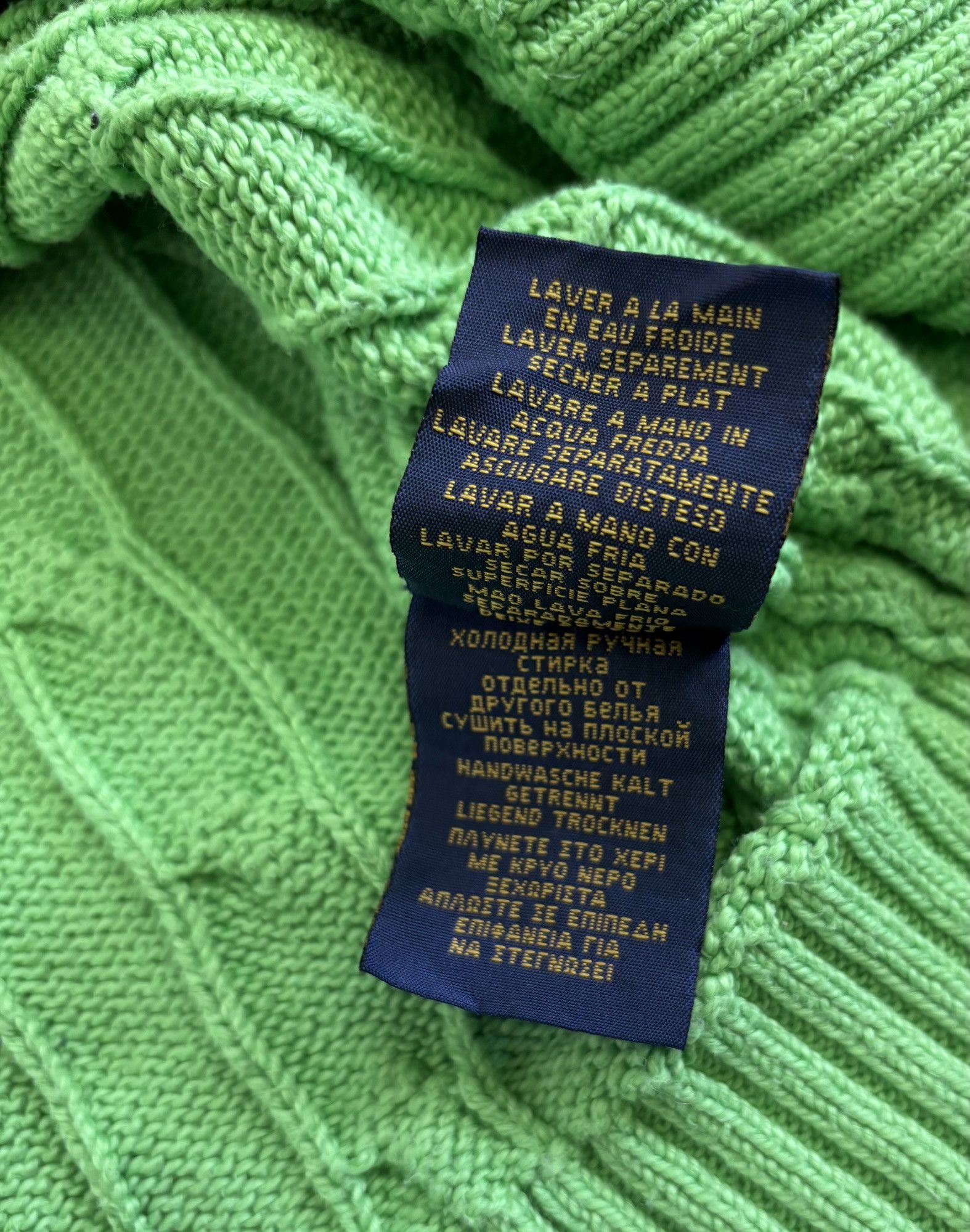 Polo Ralph Lauren Polo Ralph Lauren Cable Knit Green Sweater Large Size L / US 10 / IT 46 - 12 Thumbnail