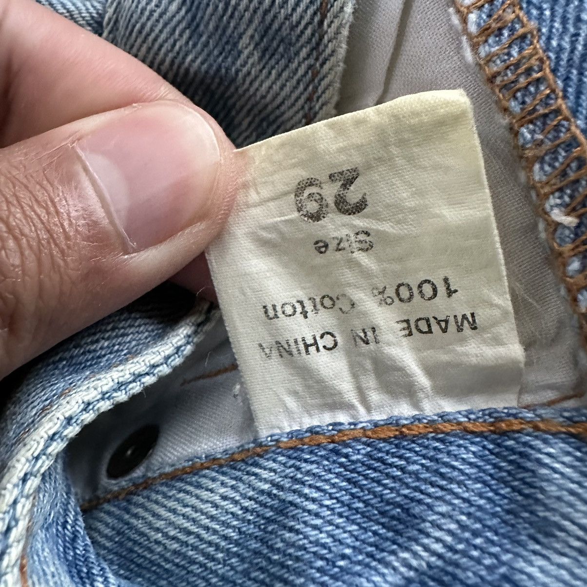 Japanese Brand W28 🔥 Vintage Japanese Faded Rusty Denim Jean Pant Size US 28 / EU 44 - 8 Thumbnail