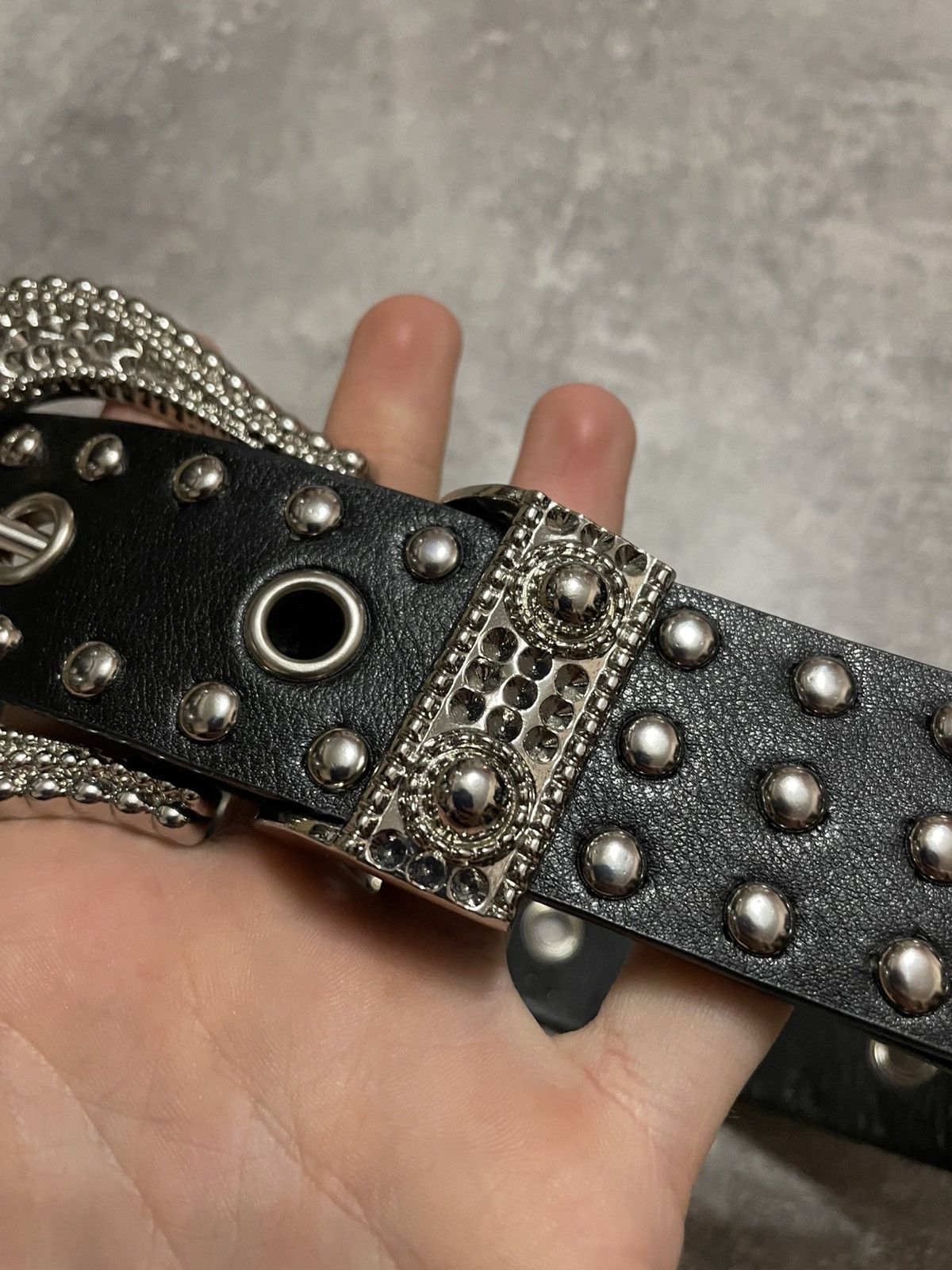 Other Vintage BB Simon Style Studded Y2K Belt Size ONE SIZE - 5 Thumbnail