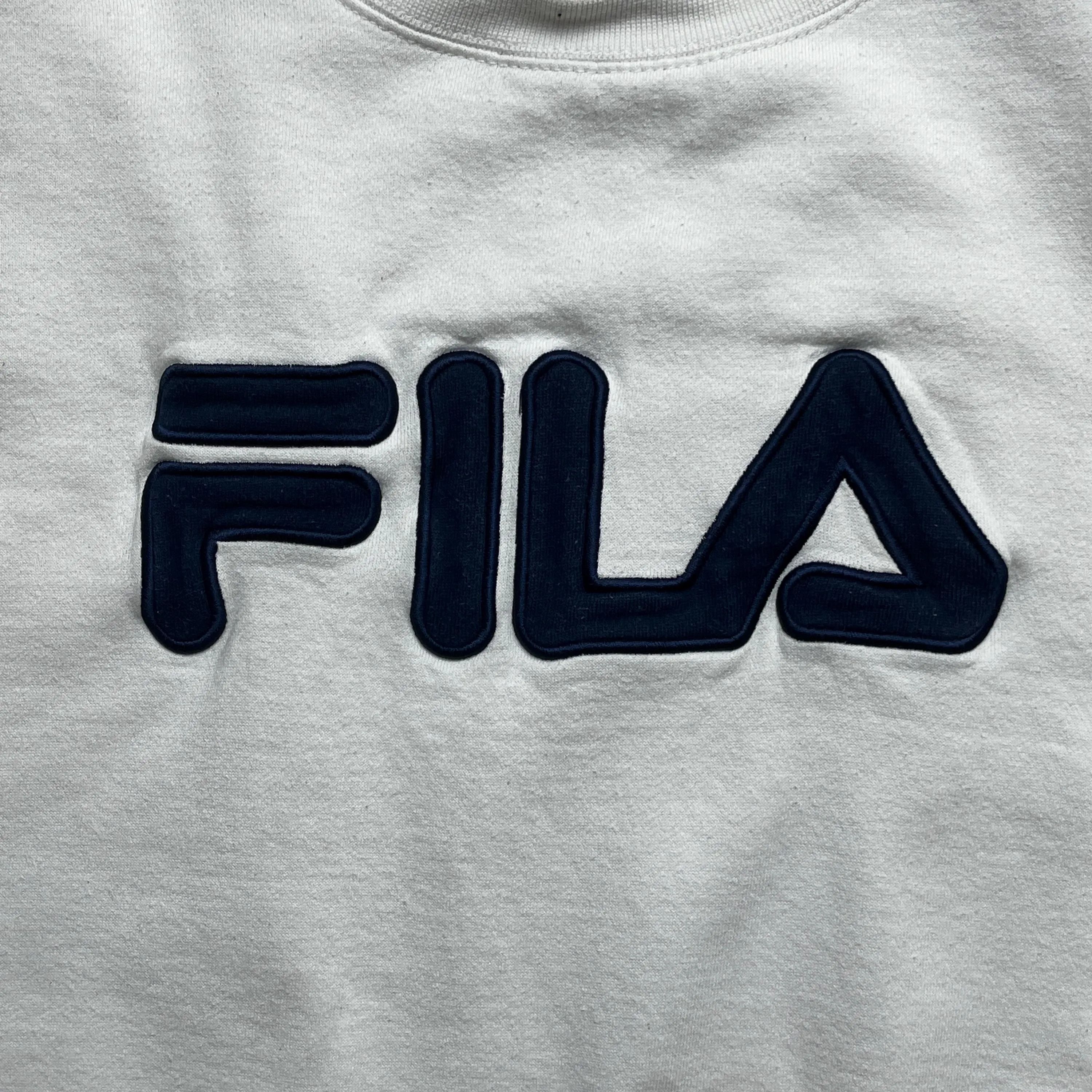 Fila Fila White Logo Sweatshirt Size US L / EU 52-54 / 3 - 7 Thumbnail