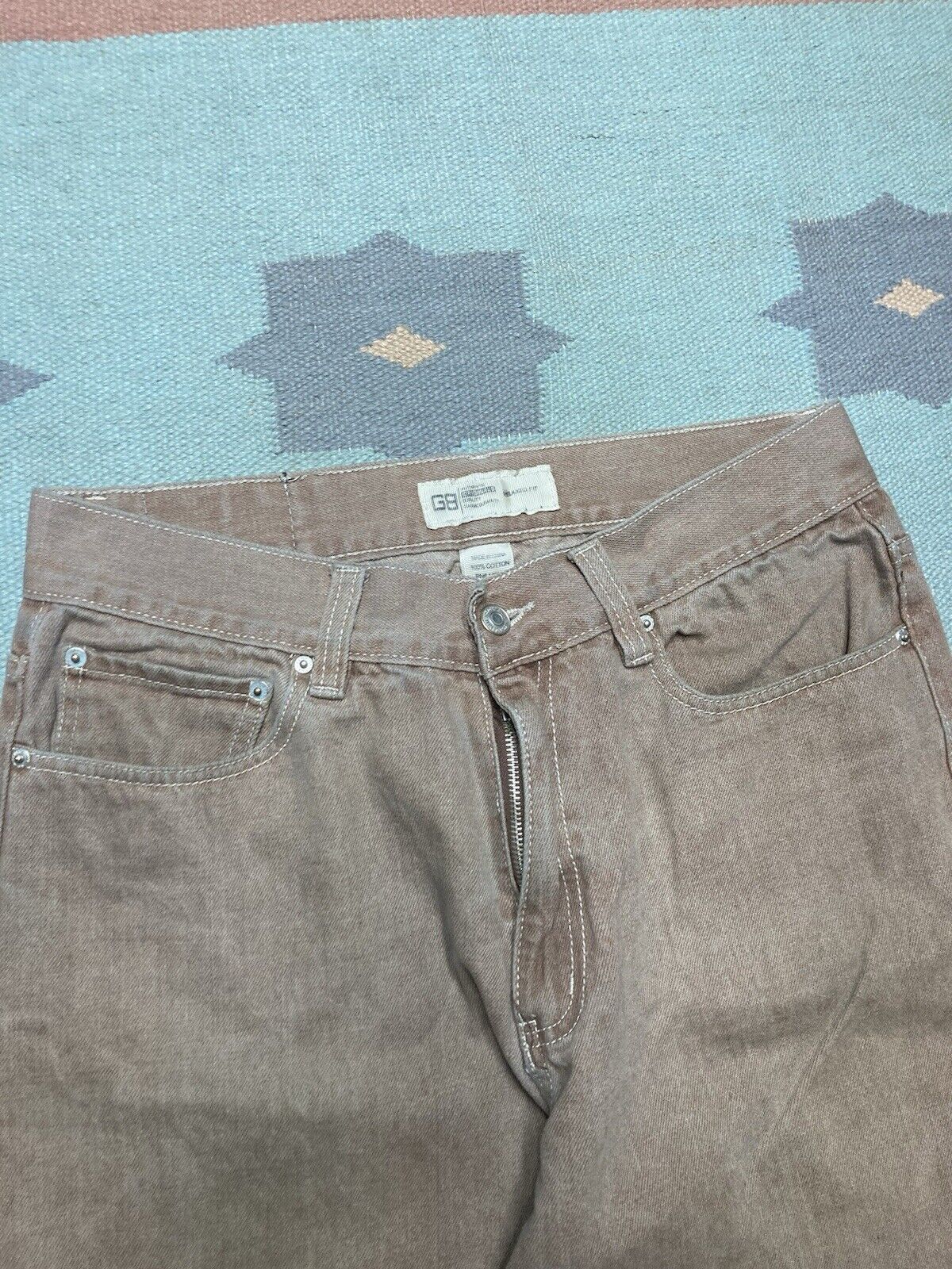 Vintage VTG y2k baggy jeans godbody wide pipes skater tan 34x31 Size US 34 / EU 50 - 7 Thumbnail
