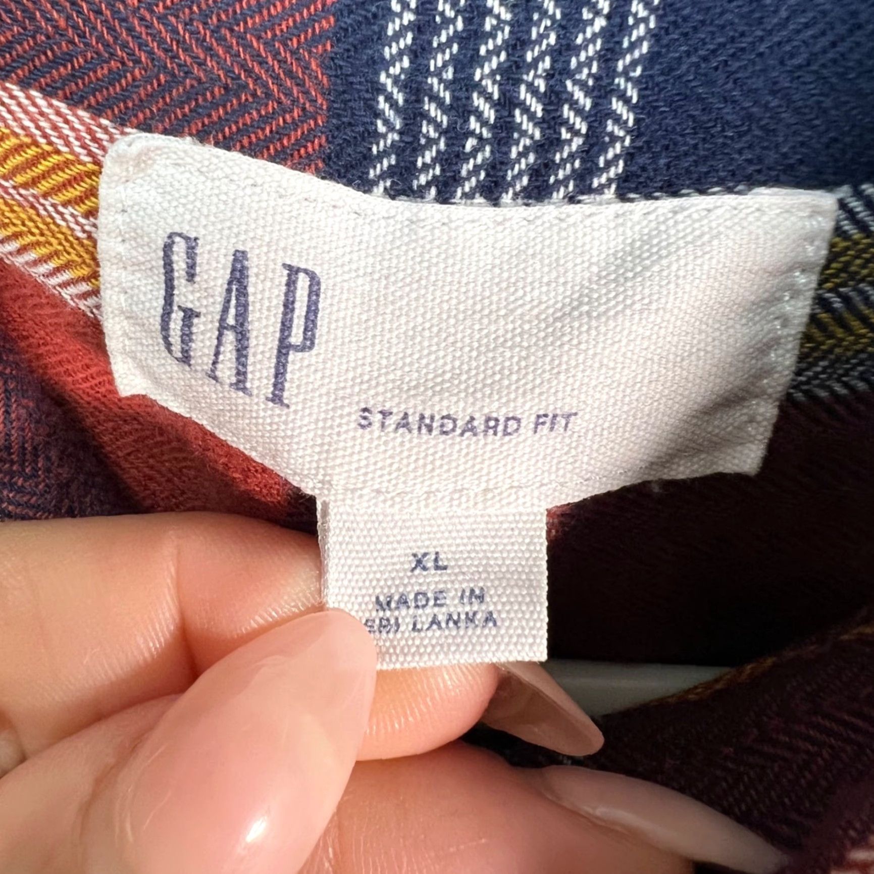 Gap Gap Shirt Mens XL Plaid Flannel Button-Down Regular Fit Red Size US XL / EU 56 / 4 - 3 Thumbnail