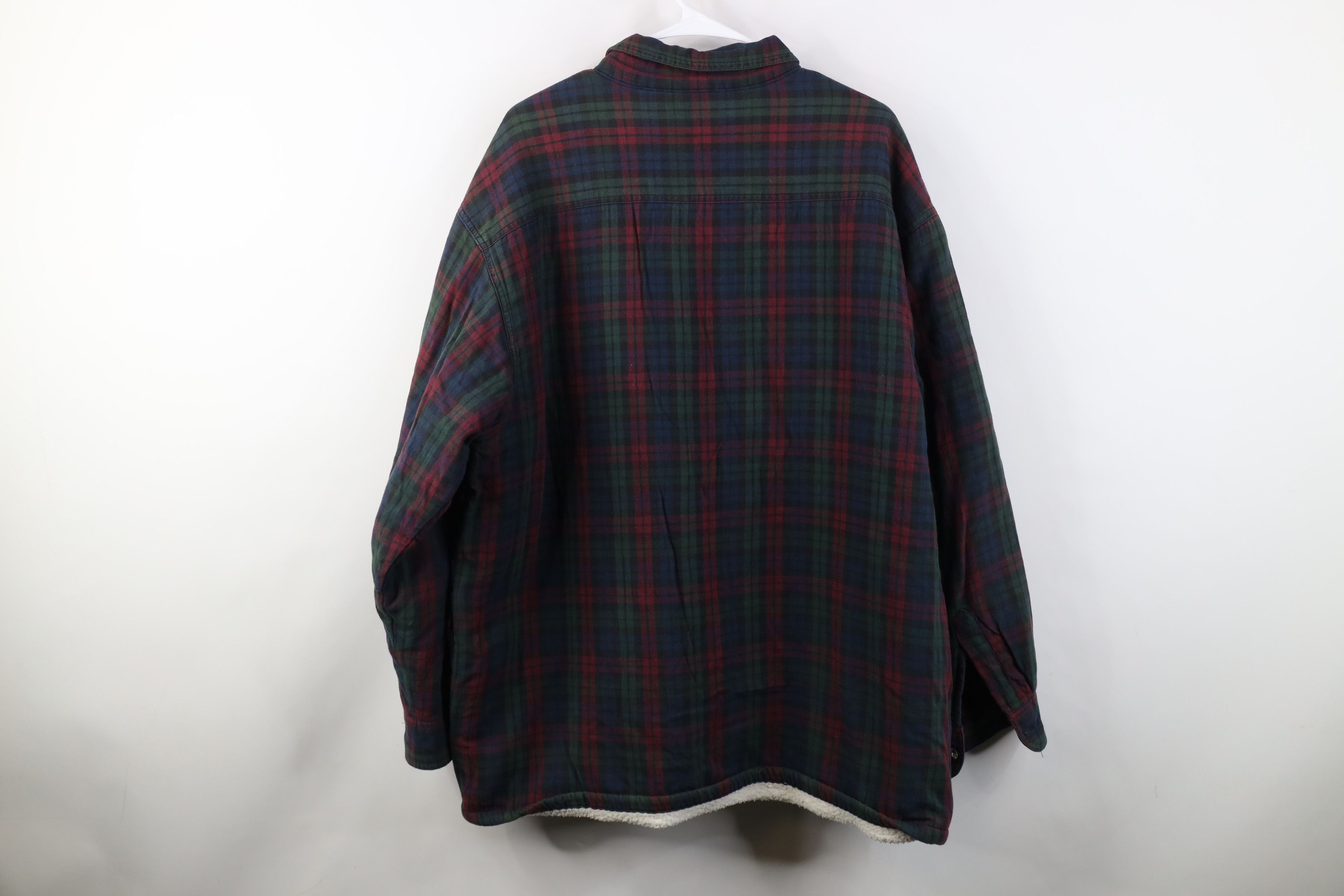 Vintage Vintage 90s Streetwear Fleece Lined Flannel Shirt Jacket Jac Size US L / EU 52-54 / 3 - 12 Thumbnail