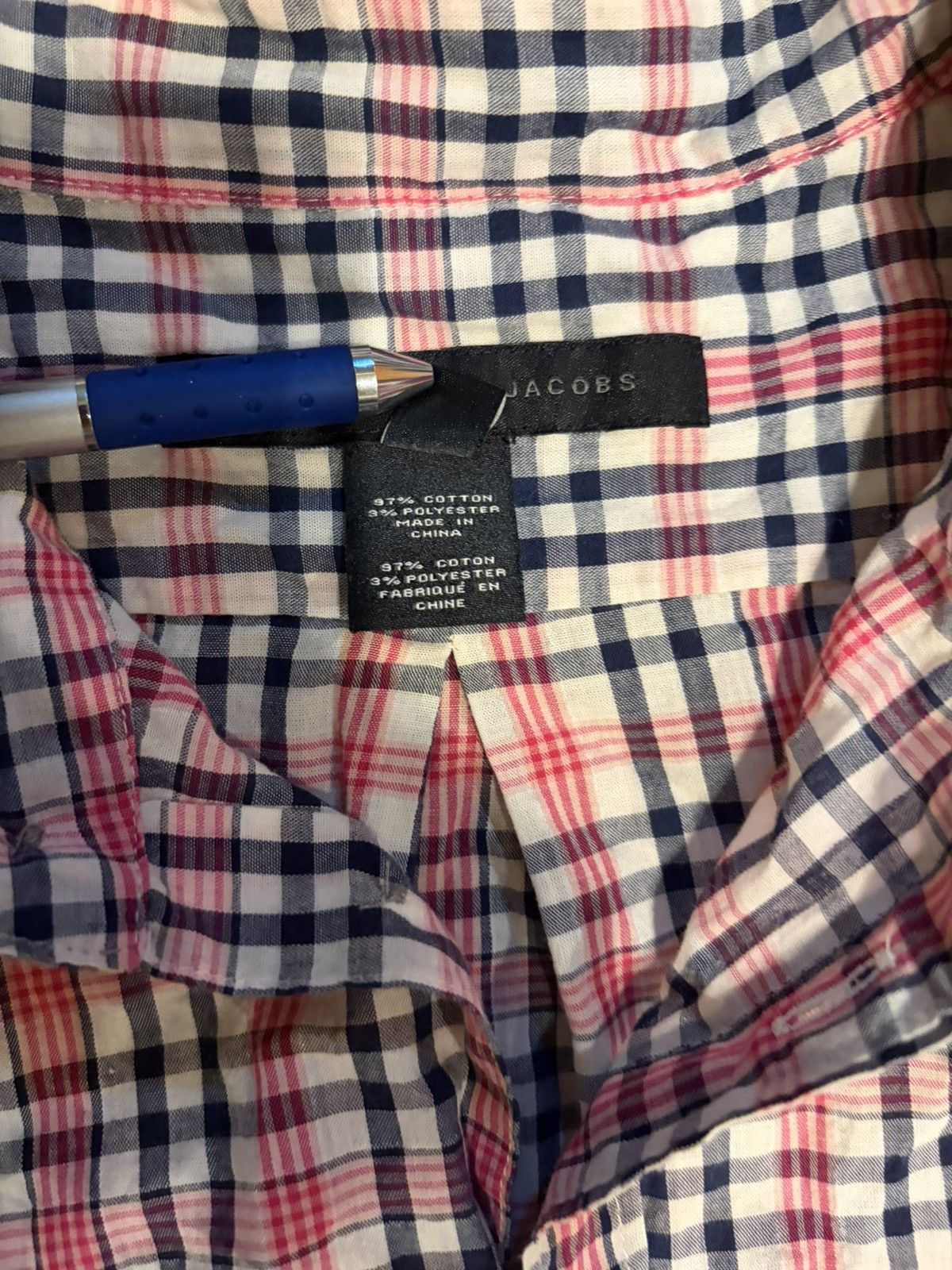 Marc by Marc Jacobs Marc By Marc Jacobs Pink Plaid Shirt Large Vintage Size US L / EU 52-54 / 3 - 4 Thumbnail