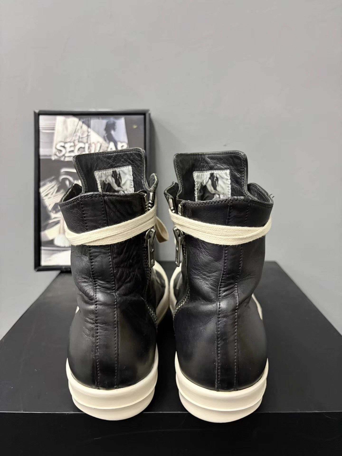 Rick Owens Rick Owens Mainline Black White Ramones Sneakers K34 Size US 8.5 / EU 41-42 - 7 Thumbnail