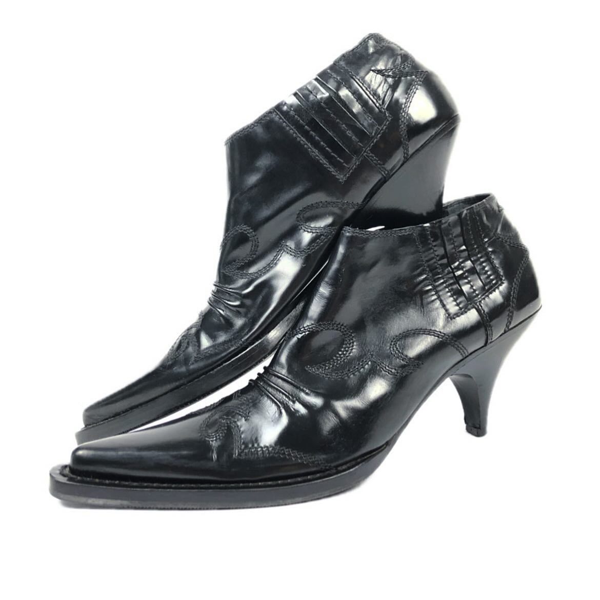 Miu Miu Miu Miu Early 2000s Cowboy Ankle Boots Size US 6.5 / IT 36.5 - 3 Thumbnail