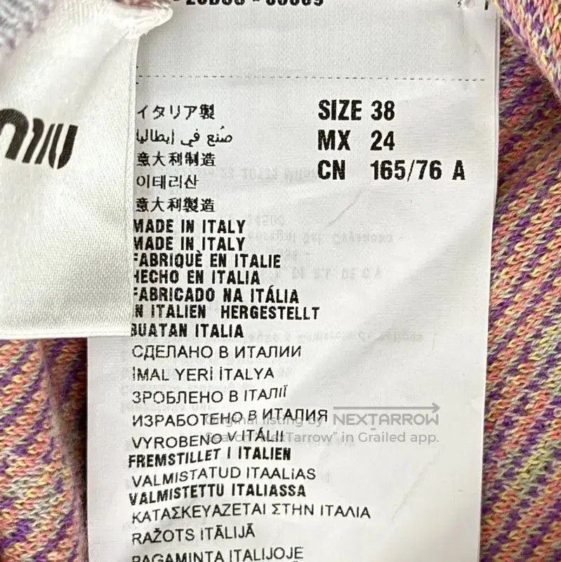 Miu Miu Miu Miu Lilac Cotton Blend Women's Sweatshirt . Size S / US 4 / IT 40 - 5 Thumbnail