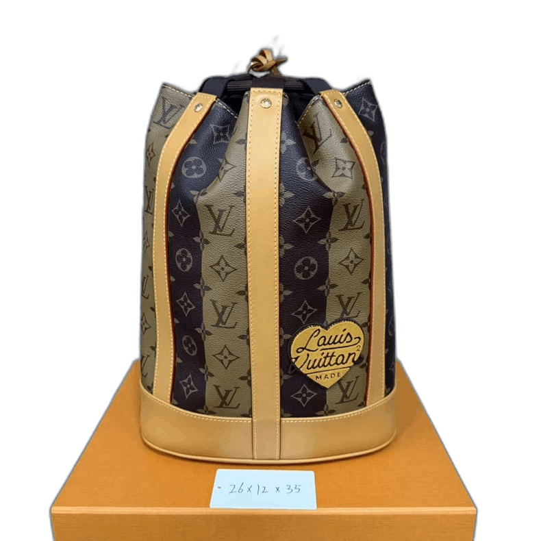 Louis Vuitton Nogo Bucket Bag-Yf in Brown, Men's
