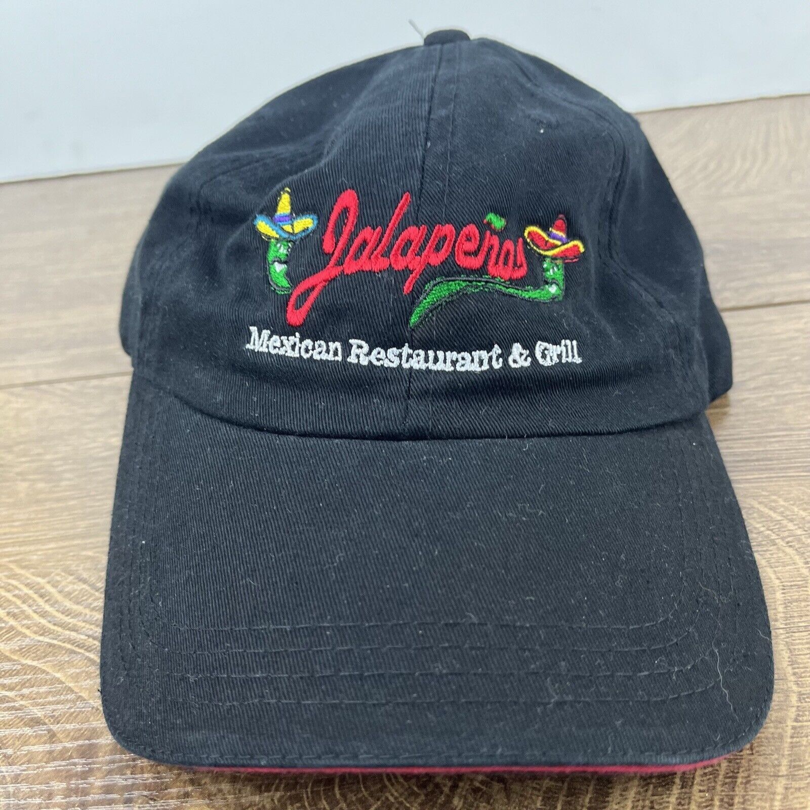 Other Jalapenos Mexican Restaurant Grill Hat Black Adjustable Hat Size ONE SIZE - 5 Thumbnail