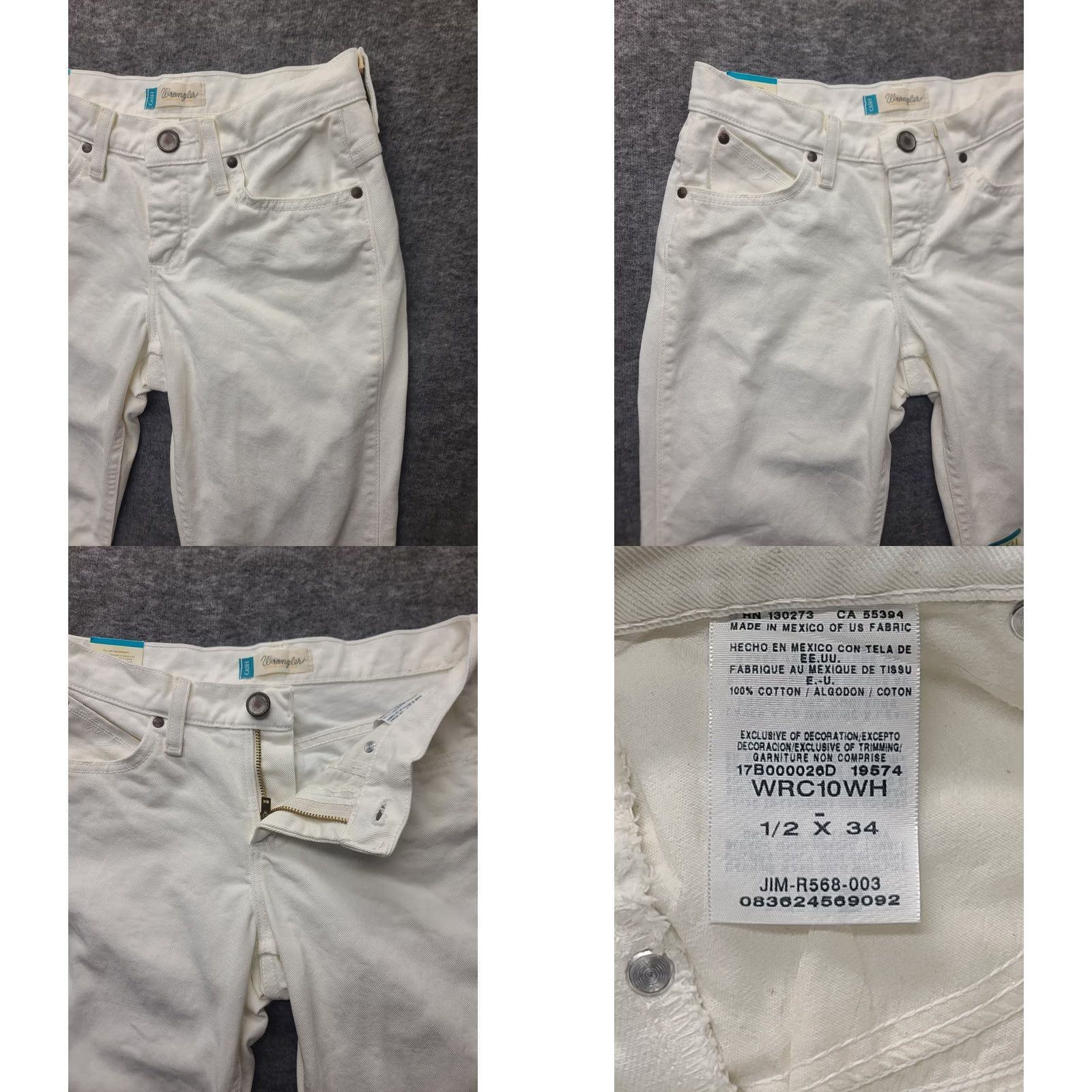 Wrangler Wrangler Jeans Womens Regular Bootcut Mid Rise 1/2 Zip Button Denim Blue 34 In Inseam 2 5-Pocket Riding Cowgirl Cash Size 26" / US 2 / IT 38 - 8 Thumbnail