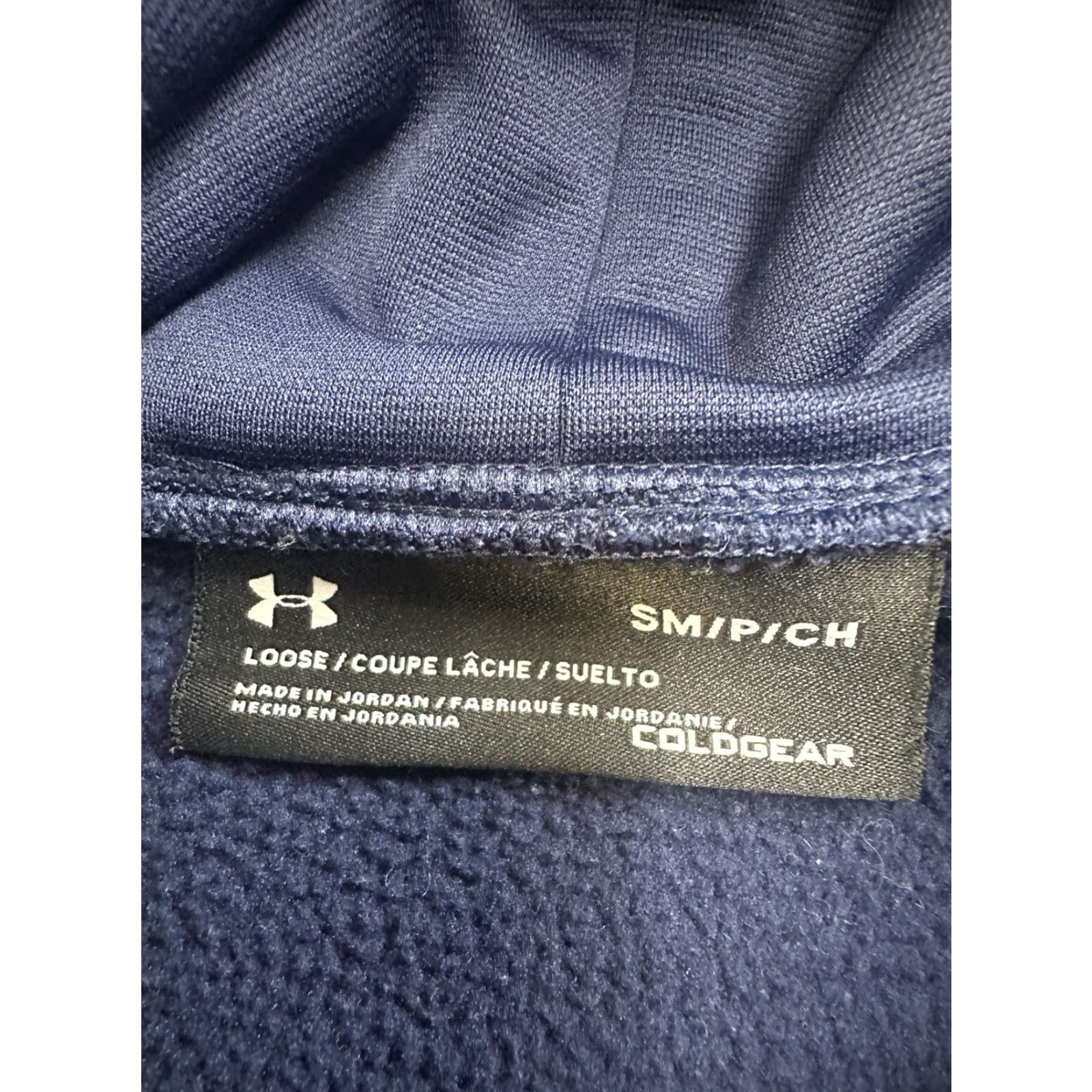 Under Armour Under Armour Sweatshirt Womens Small Blue Funnel Neck Loose Fit Pullover Ladies Size S / US 4 / IT 40 - 4 Thumbnail