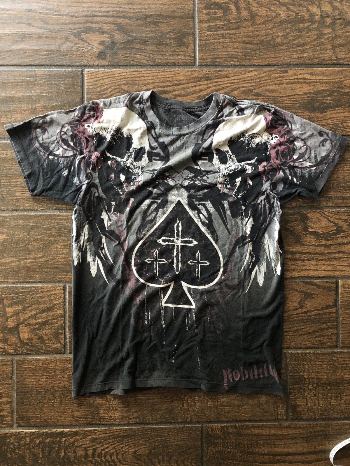 Affliction × Tapout 🔥CRZY Y2K Affliction TYpe tee double sided Size US M / EU 48-50 / 2 - 5 Thumbnail