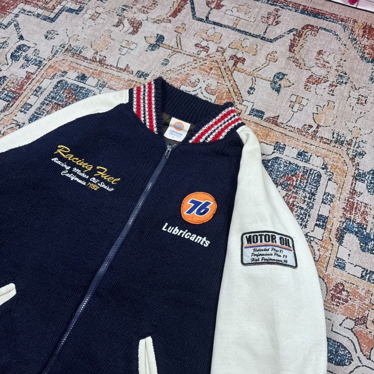 Japanese Brand Vtg Lubricant Union 76 Bomber Jacket Knited Size US L / EU 52-54 / 3 - 5 Thumbnail