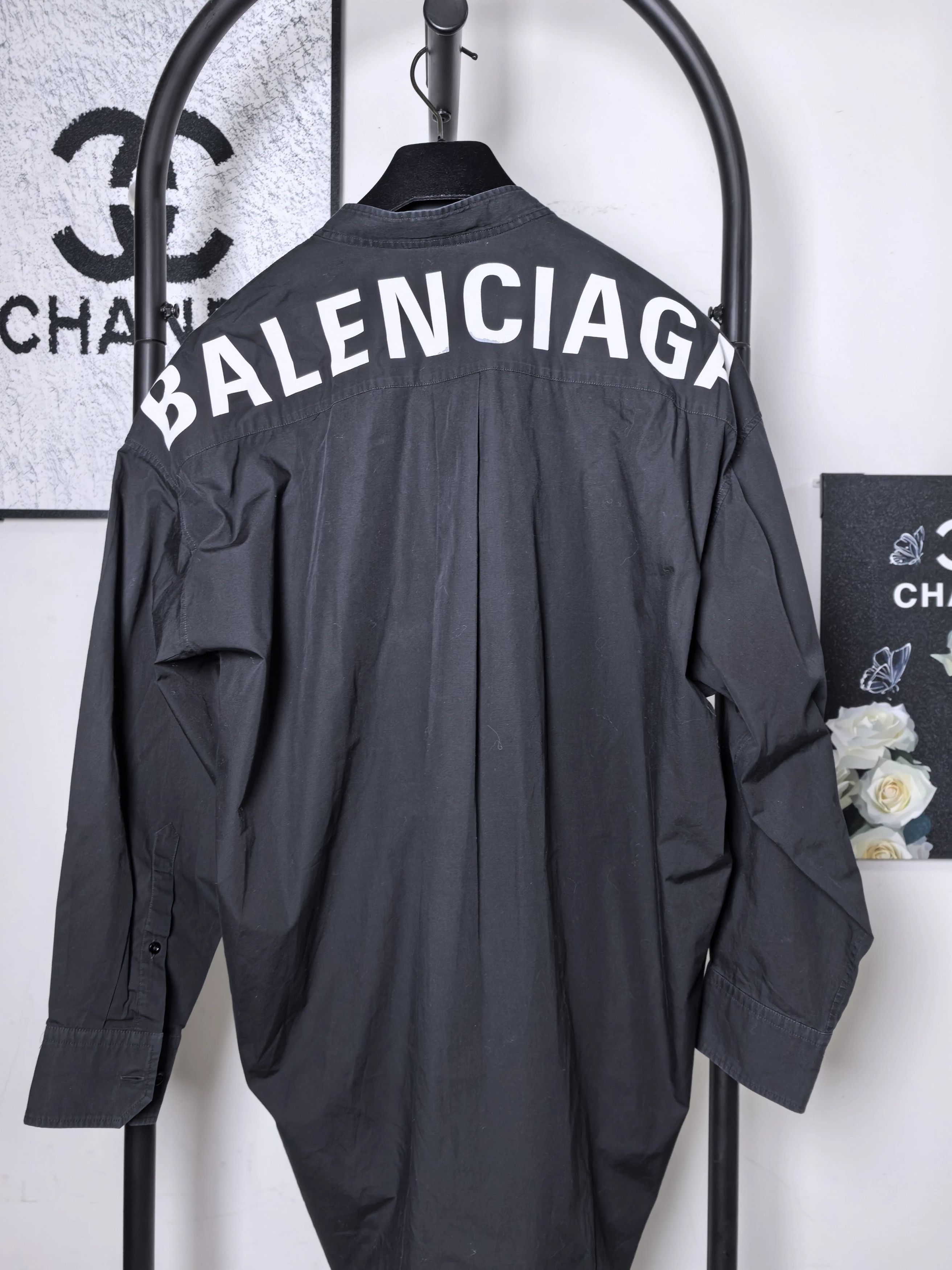 Balenciaga Balenciaga Logo Shirt (Authenticated) Size XXS / US 00 / IT 34 - 1 Thumbnail