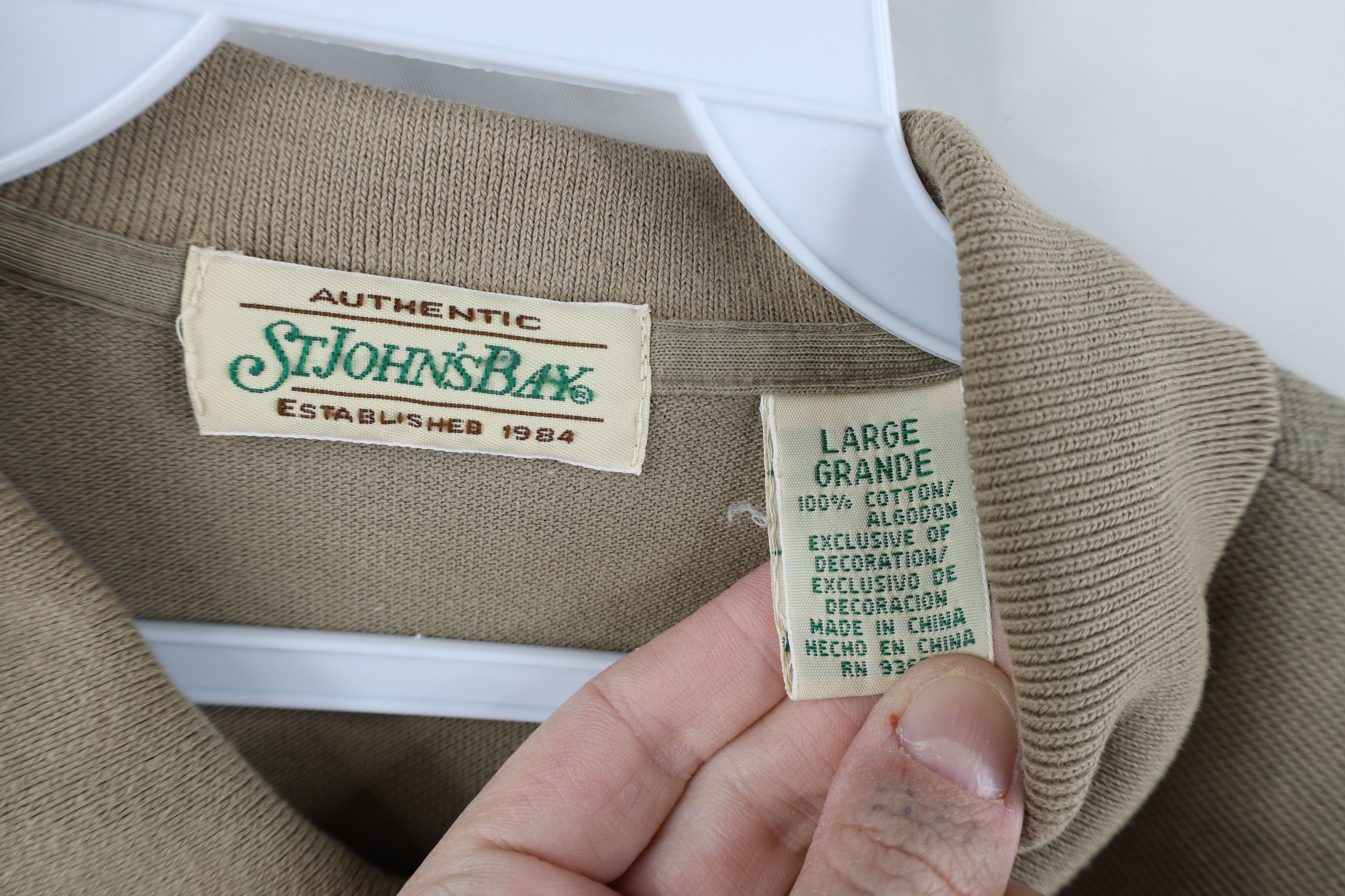 Vintage Vintage 90s Streetwear Blank Knit Collared Golf Polo Shirt Size US L / EU 52-54 / 3 - 8 Thumbnail