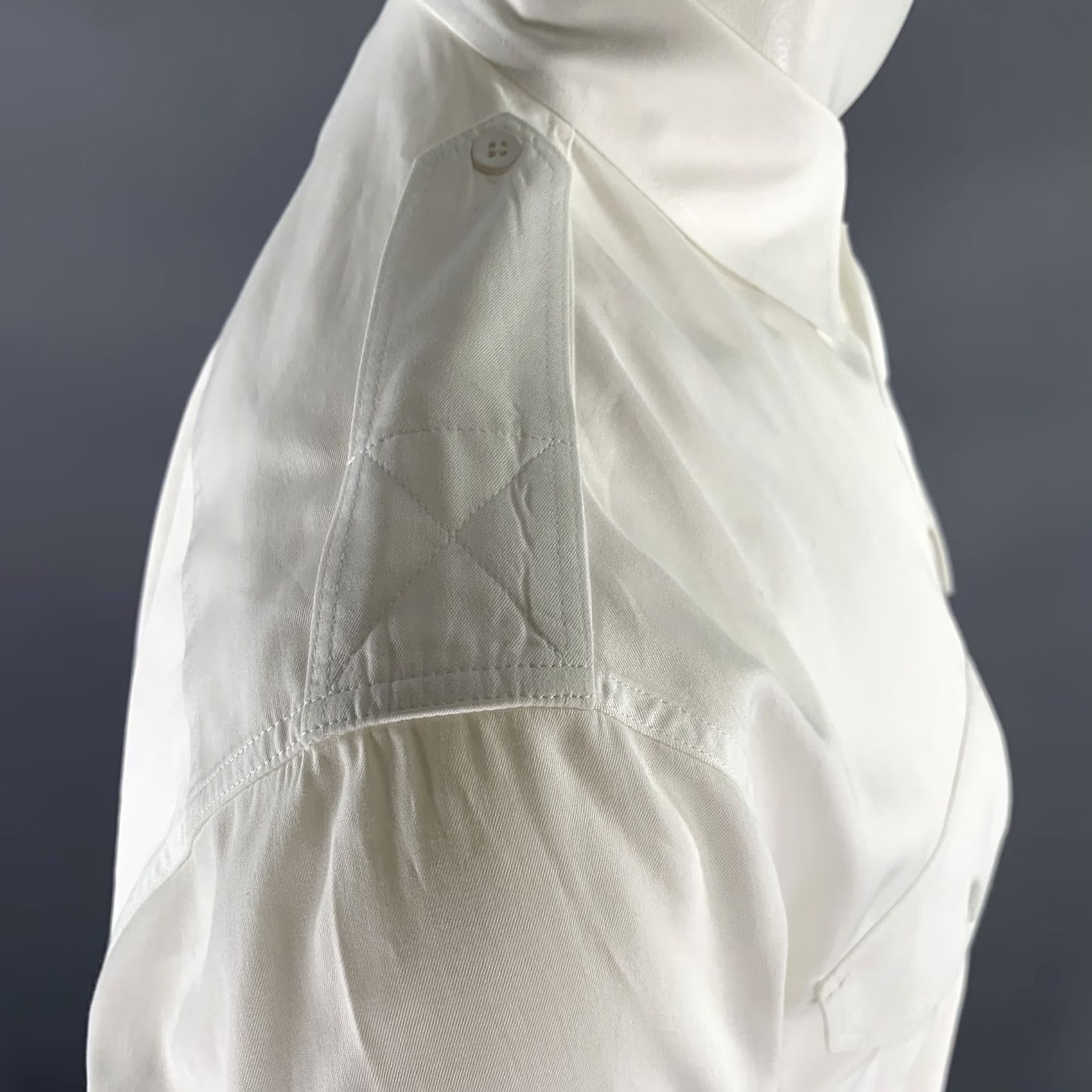 Band Of Outsiders BAND OF OUTSIDERS Shirt Size M White Cotton Military Long Sleeve Size US M / EU 48-50 / 2 - 4 Thumbnail