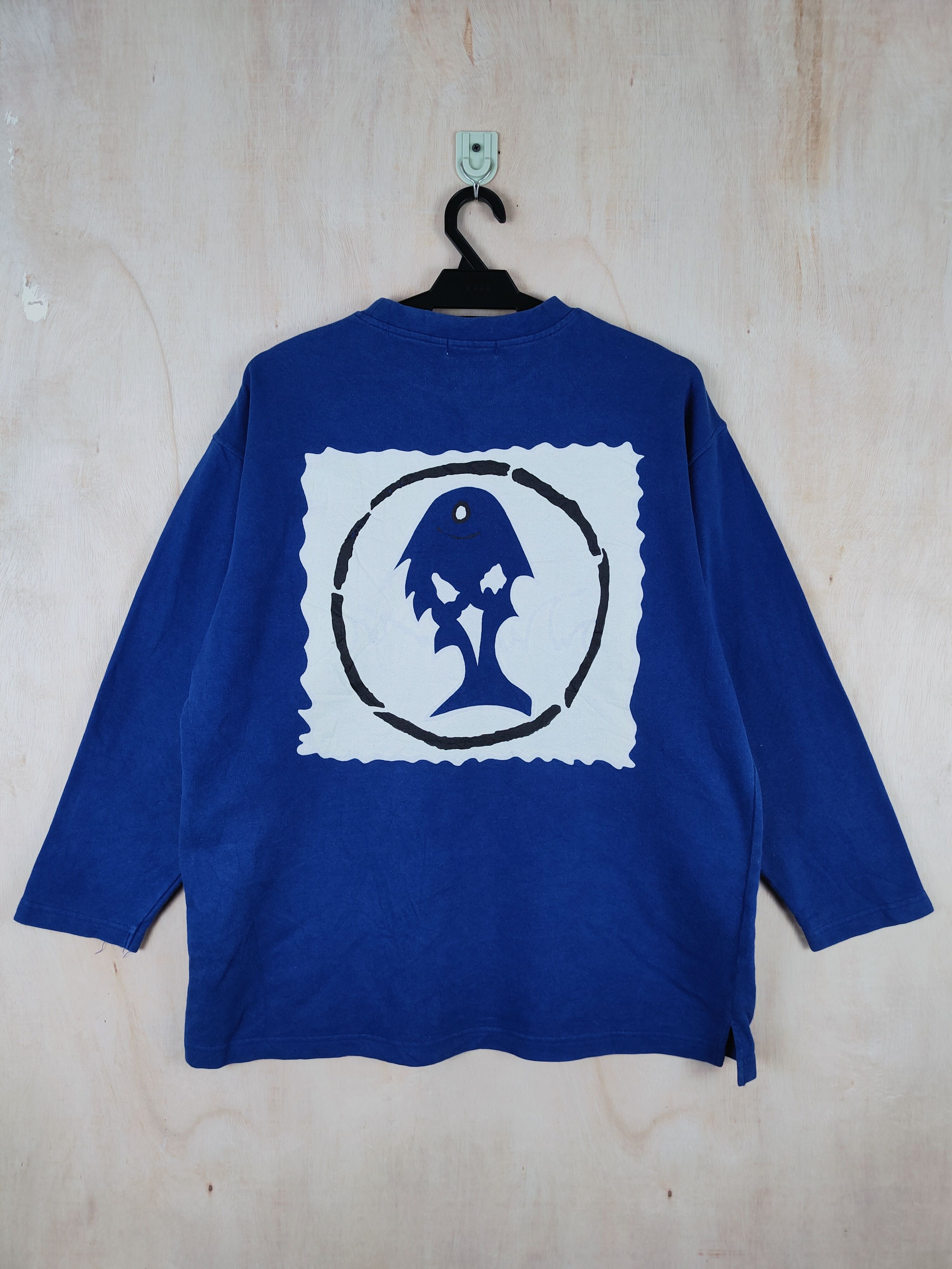 Japanese Brand Otto Collection Blue Long Sleeve T-Shirts #S2590 Size US L / EU 52-54 / 3 - 1 Thumbnail