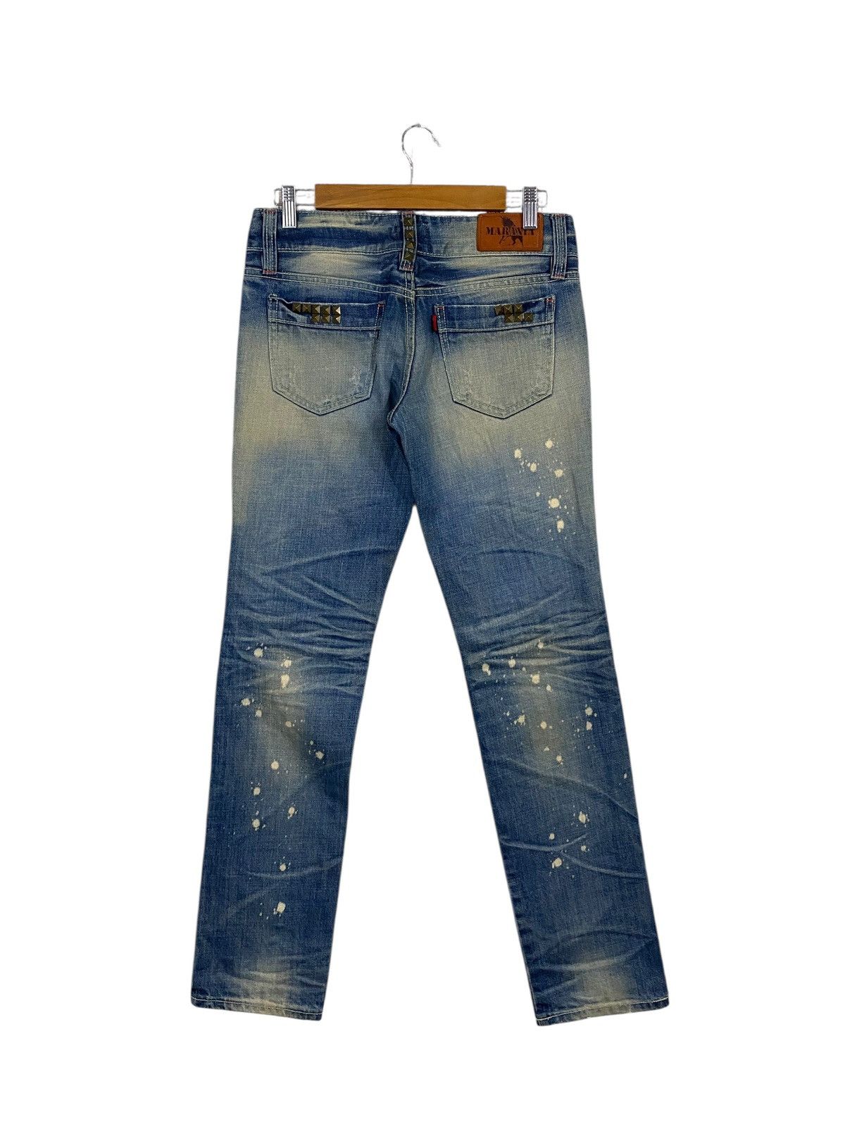 Japanese Brand Maraxia japanase brand distressed denim very rare Size US 31 - 11 Thumbnail