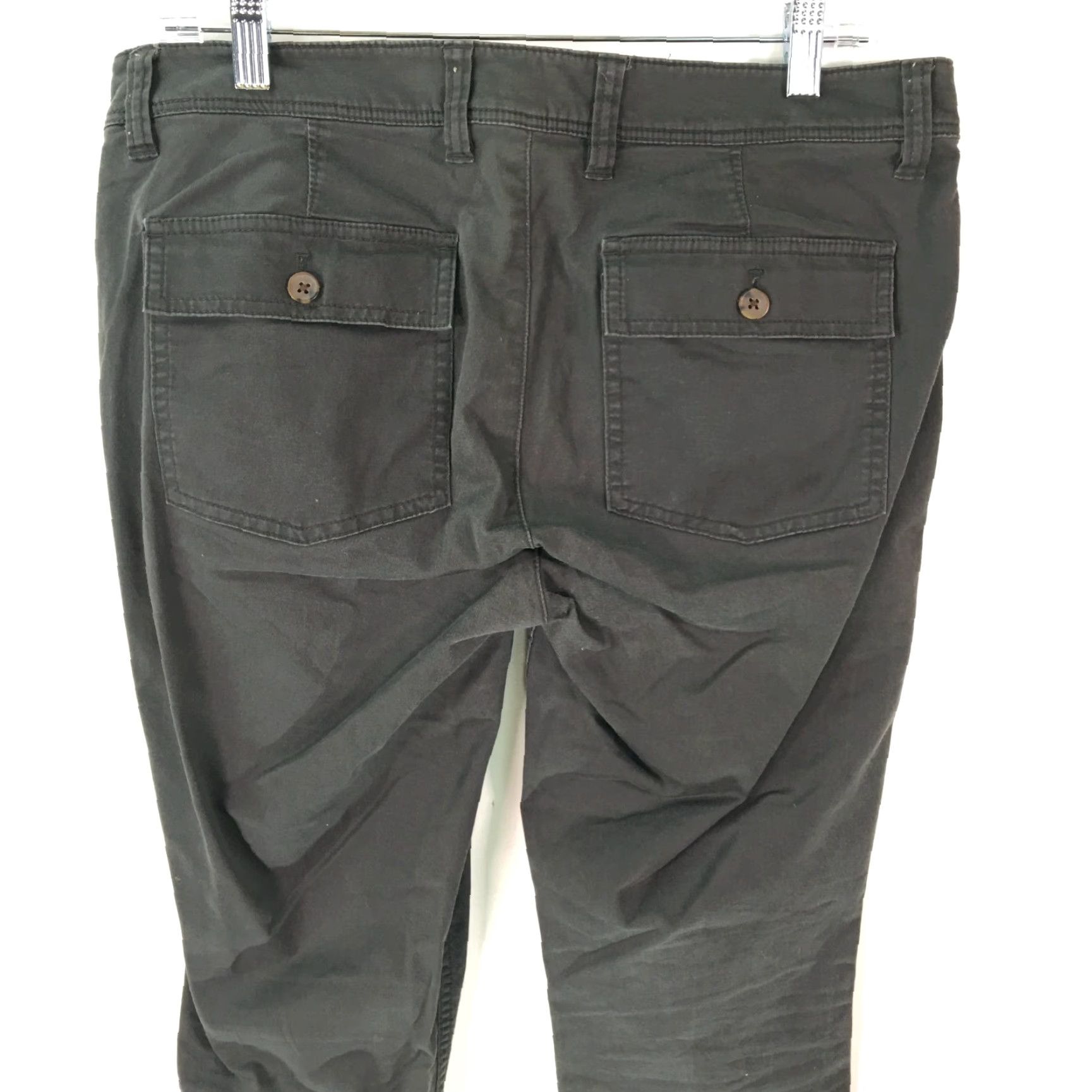 J.Crew VINTAGE J.CREW Pants Skinny Black 8 Womens Flat Front Stretch Casual Black Size 8 Size 24" / US 00 / IT 34 - 5 Thumbnail