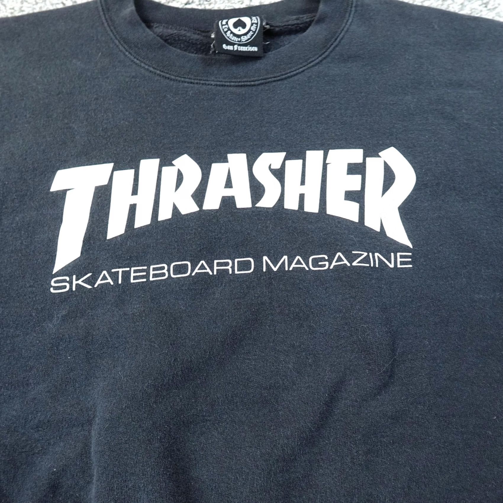 Thrasher VTG Thrasher Sweatshirt Mens M Black Graphic Print Crewneck Pullover Sweater Y2K Winter Logo Size US M / EU 48-50 / 2 - 4 Thumbnail