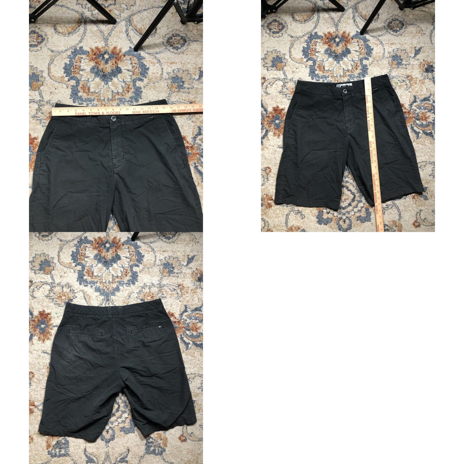 TravisMathew Travis Mathew Shorts Mens 32 Black Golf Chino Blend Stretch Performance Casual Size US 32 / EU 48 - 8 Thumbnail