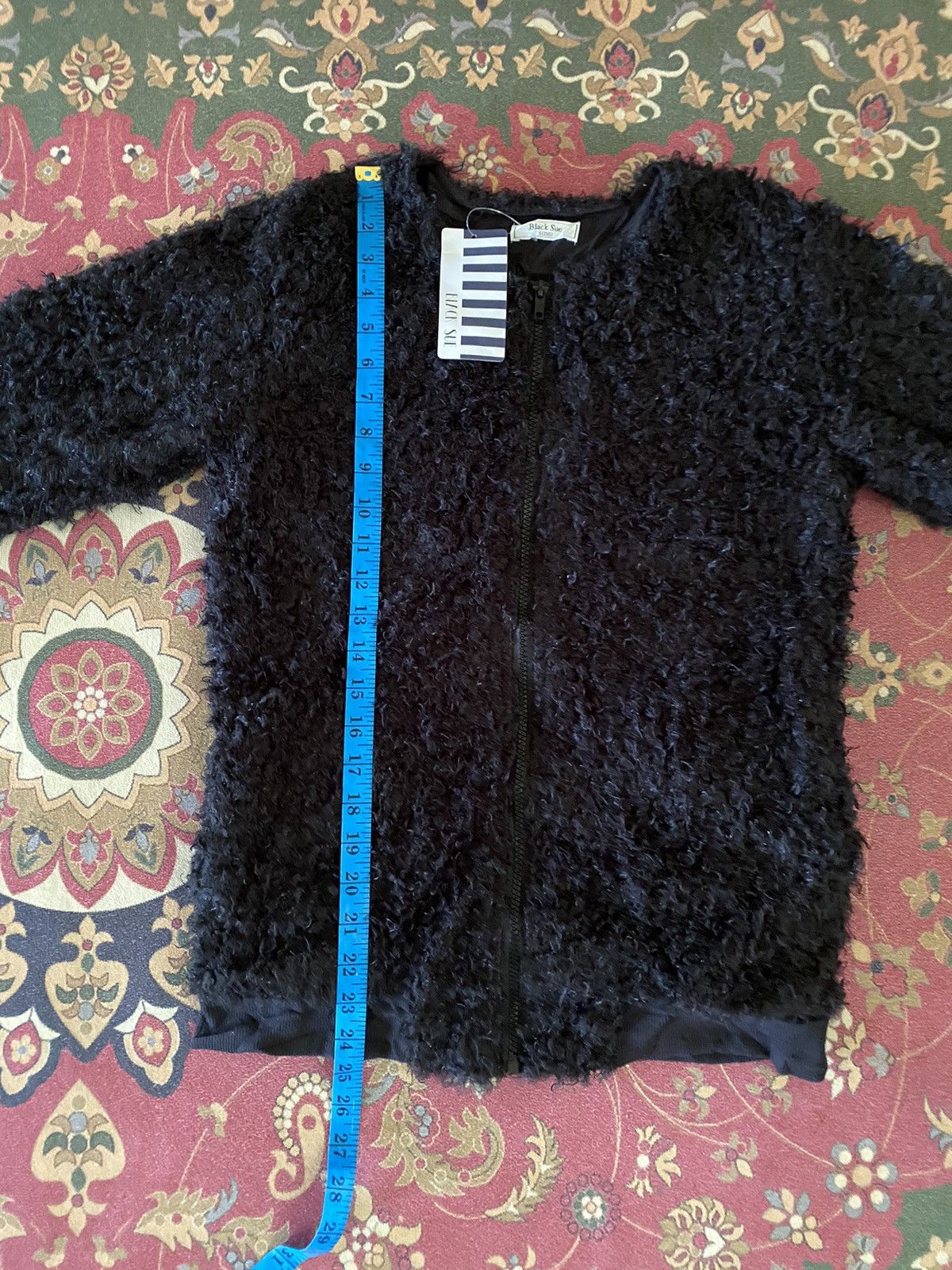 Beauty Beast Japanese Brand Black Sue Zipper Fleece Jacket Size US S / EU 44-46 / 1 - 11 Thumbnail