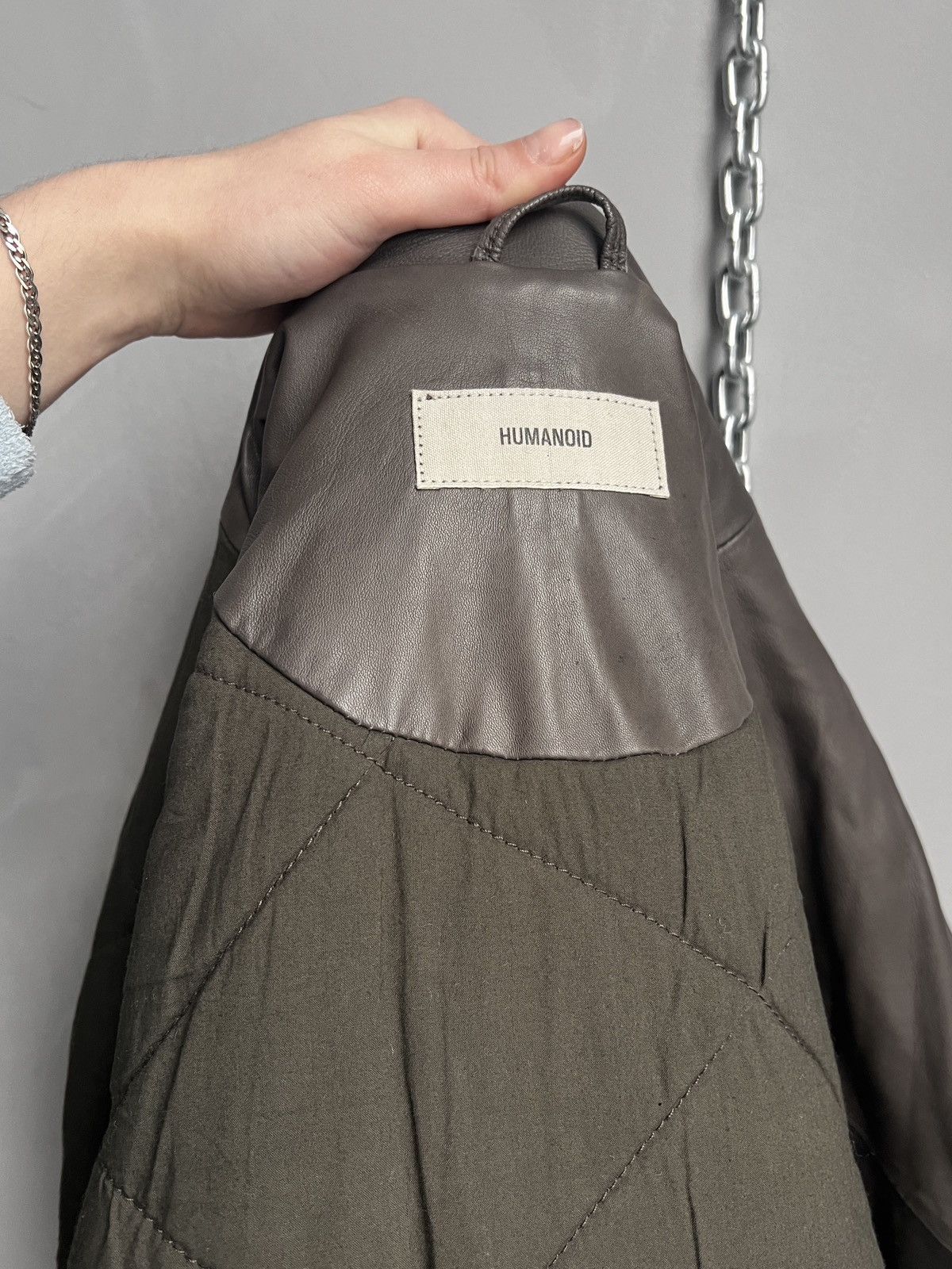 14th Addiction Rare asymmetric leather biker jacket hype rick owens style Size US M / EU 48-50 / 2 - 11 Thumbnail