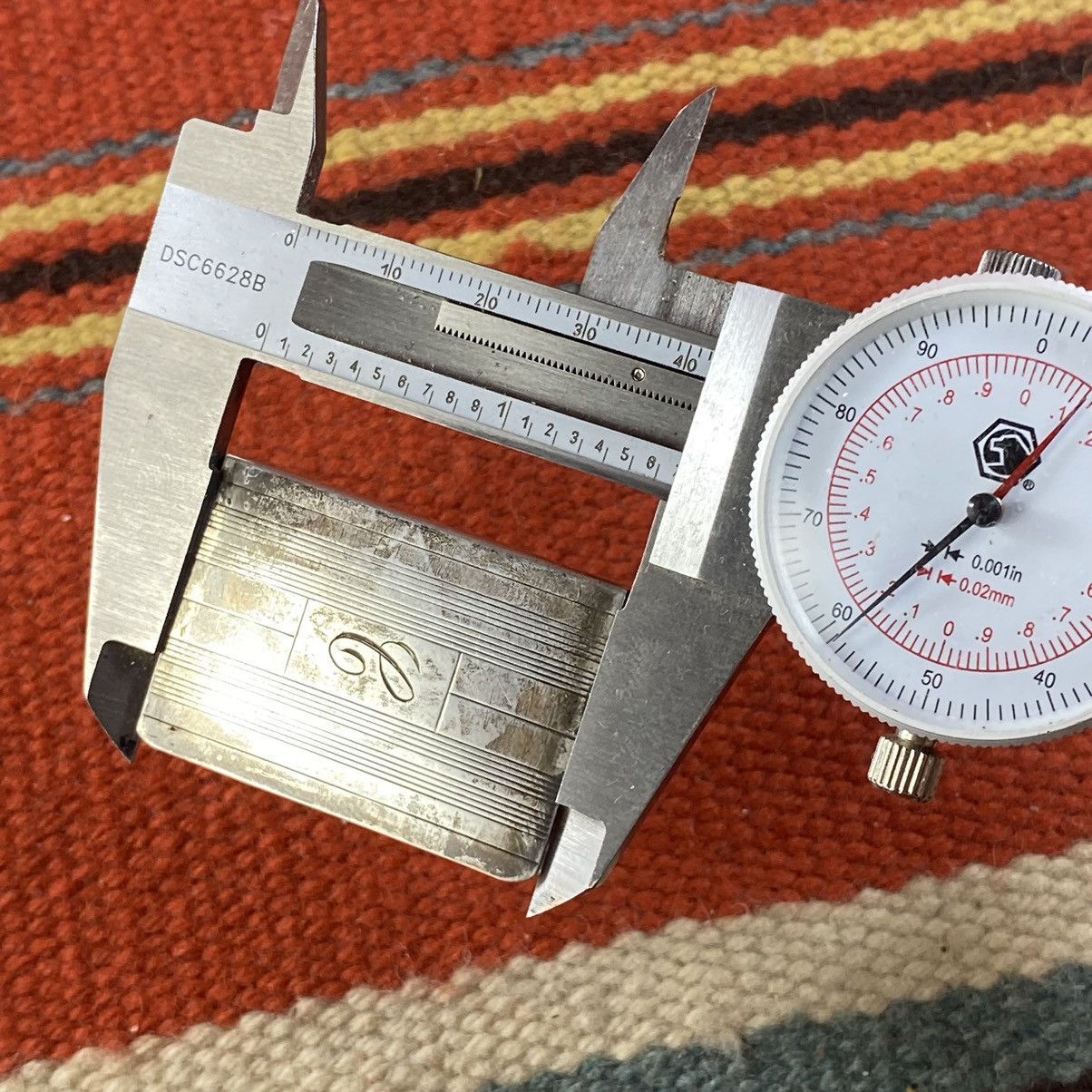 Japanese Brand × Kapital × Vintage Vtg 20s Art Deco Sterling Silver Matchbox Cover Intial “C” Size ONE SIZE - 7 Thumbnail