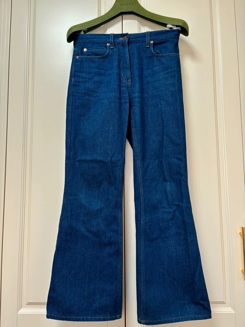 GucciGG apple-decorated washed jeans 2503-Nextarrow