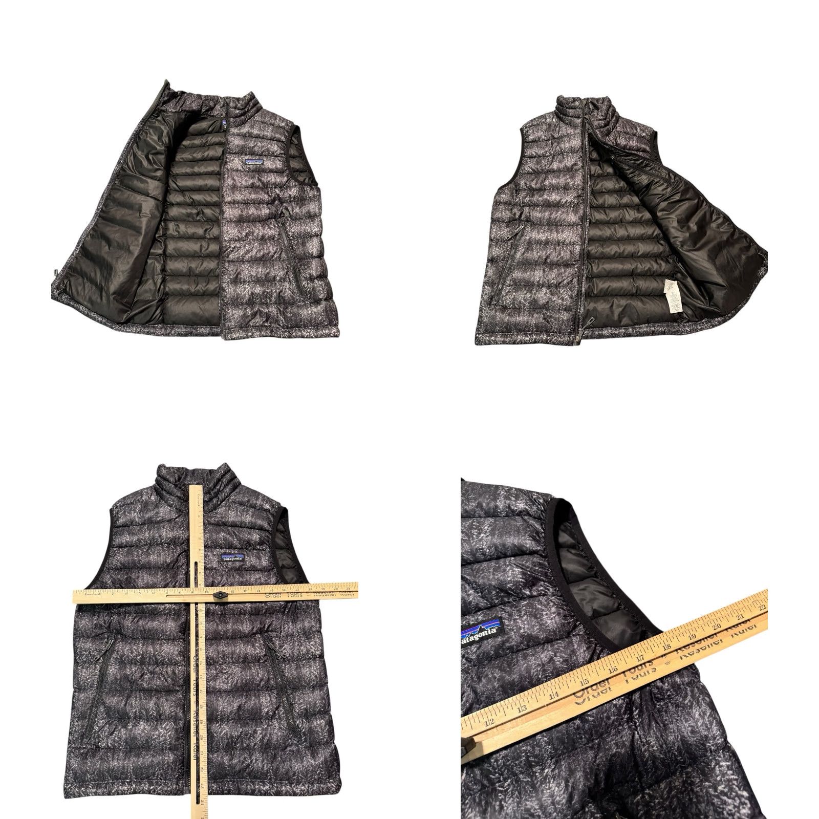 Patagonia PATAGONIA Down Sweater Vest MEN'S Small FORESTLAND BLACK Print FA19 Rare Puffer Size US S / EU 44-46 / 1 - 9 Thumbnail