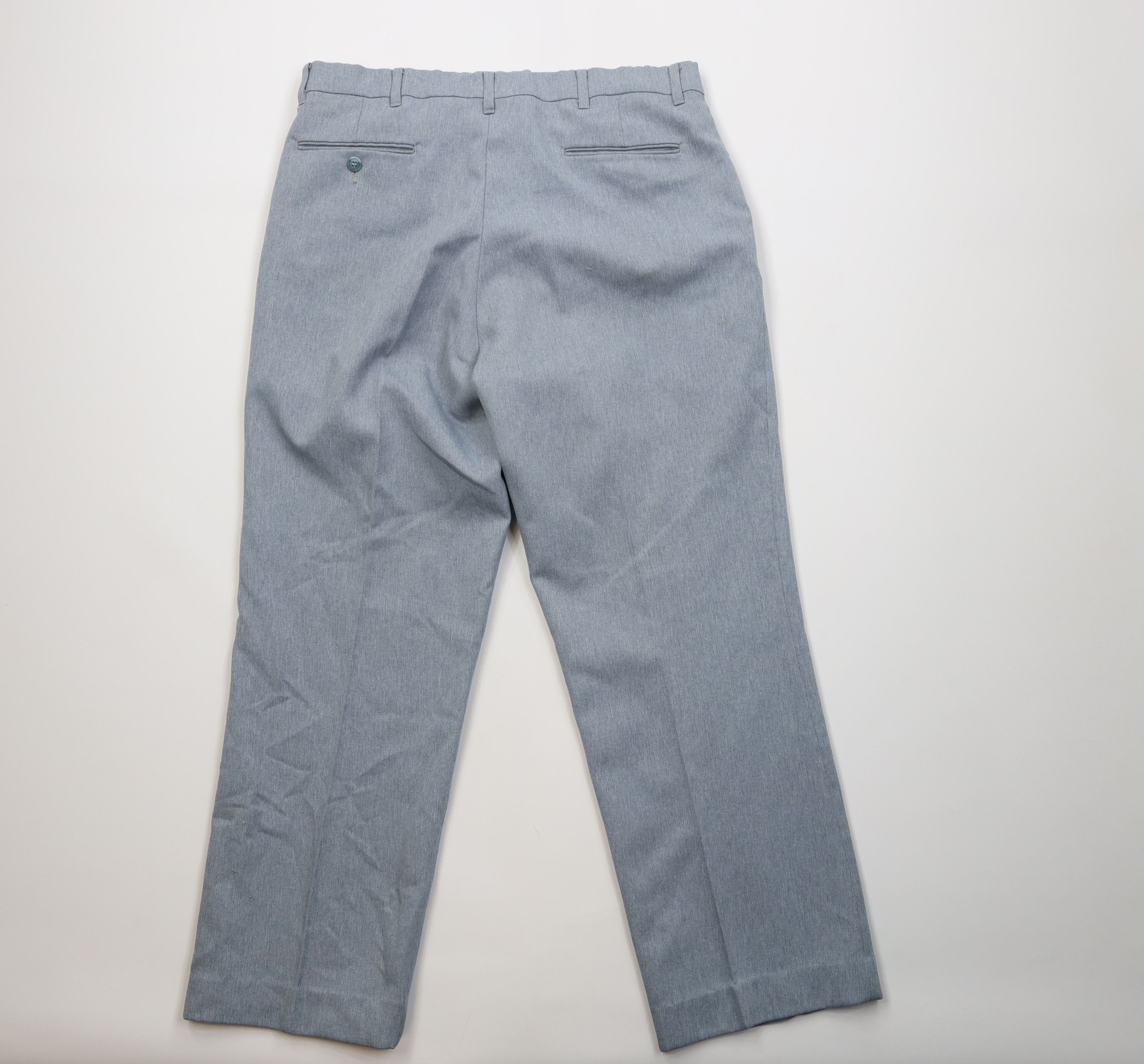 Vintage Vintage 70s Streetwear Chambray Wide Leg Chino Pants USA Size US 34 / EU 50 - 11 Thumbnail