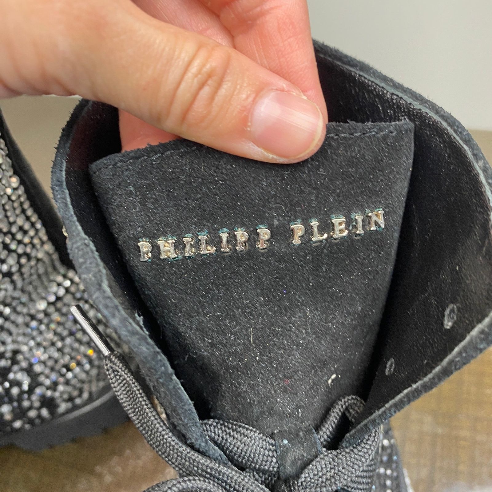 Philipp Plein Rare Philipp Plein Suede Crystal Embellished Combat Boots 40 Size US 9 / IT 39 - 9 Thumbnail